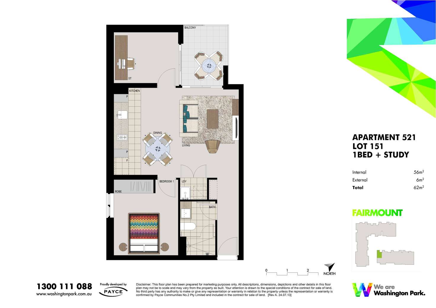 Floorplan of Homely apartment listing, 521/1 Vermont Crescent, Riverwood NSW 2210