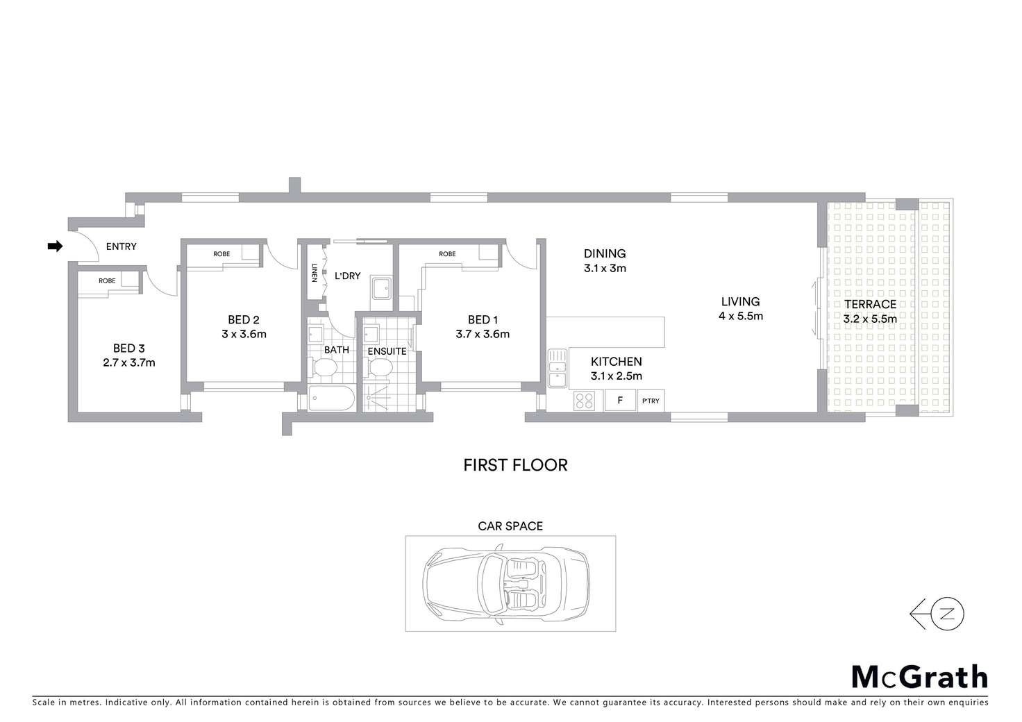 Floorplan of Homely townhouse listing, 3/15 Paragon Street, Yeronga QLD 4104