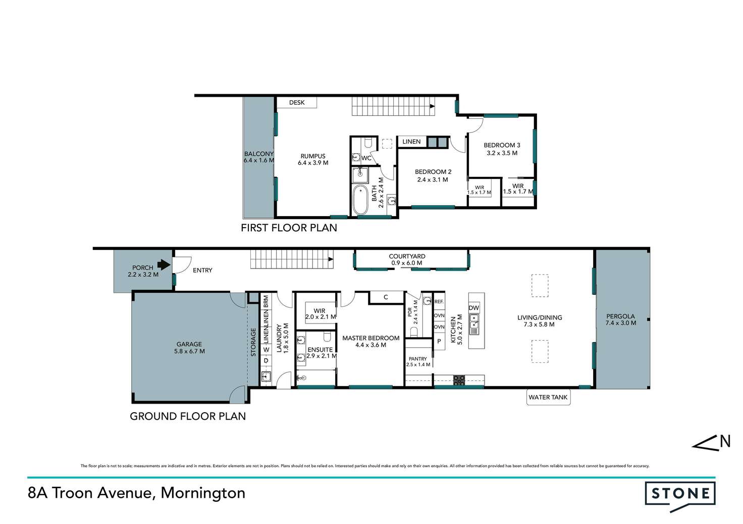 Floorplan of Homely townhouse listing, 8A Troon Avenue, Mornington VIC 3931