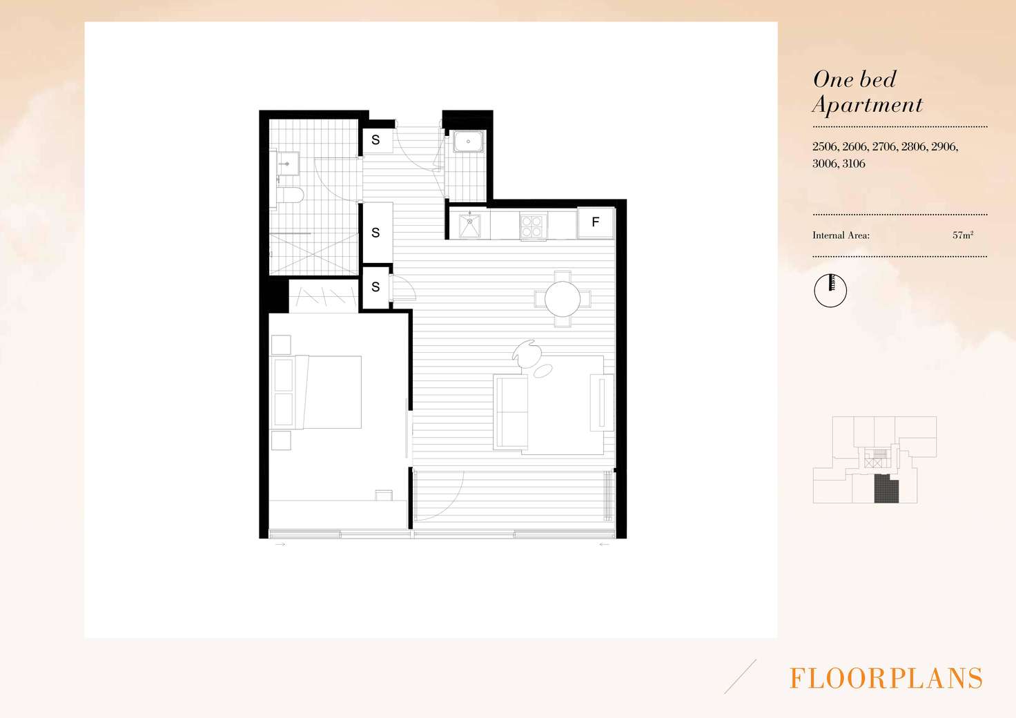 Floorplan of Homely apartment listing, 2706/10 Atchison Street, St Leonards NSW 2065
