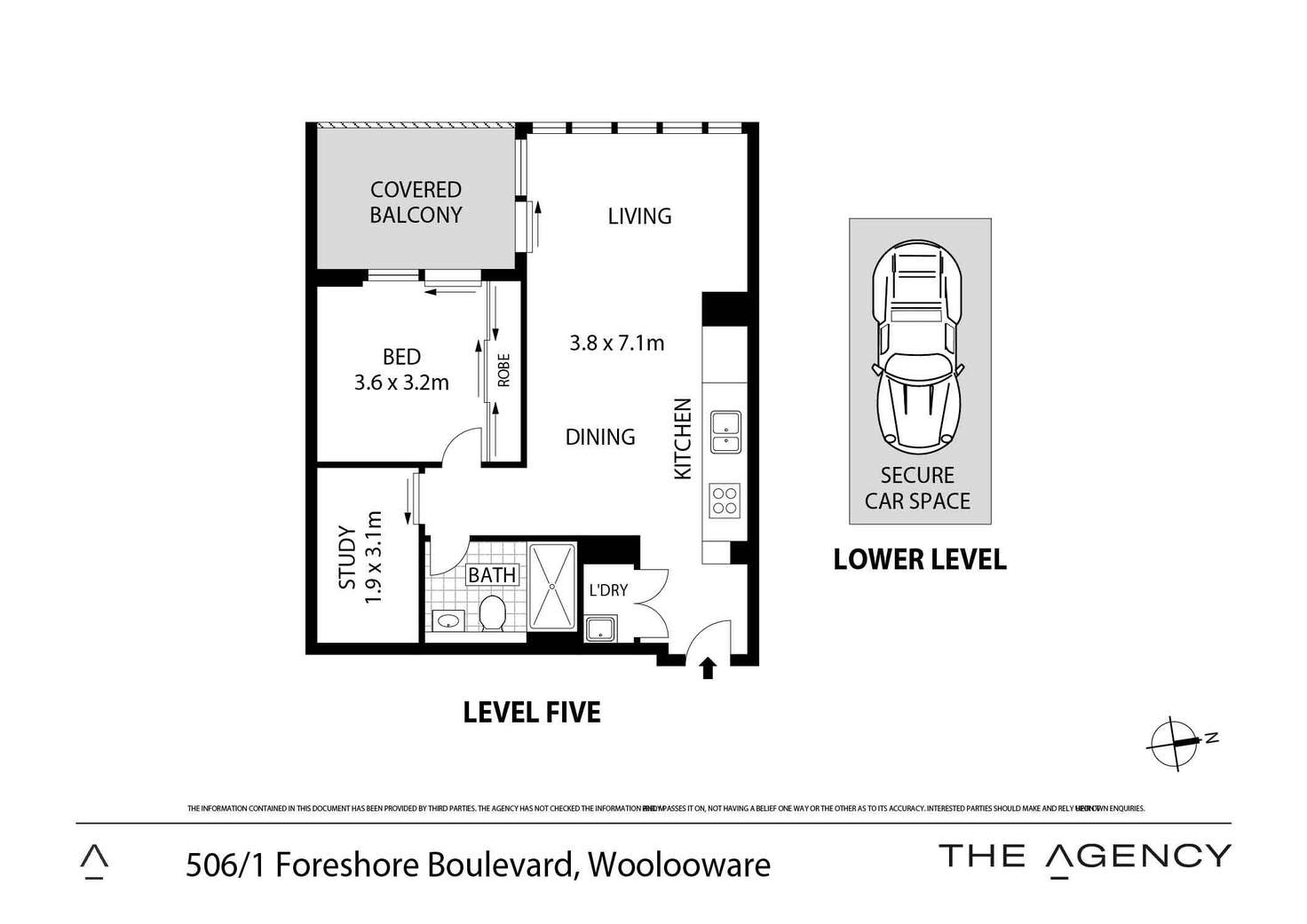 Floorplan of Homely unit listing, 506/1 Foreshore Boulevard, Woolooware NSW 2230