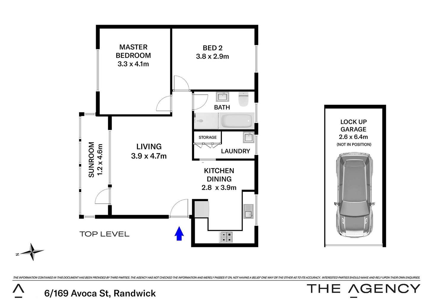 Floorplan of Homely unit listing, 6/169 Avoca Street, Randwick NSW 2031