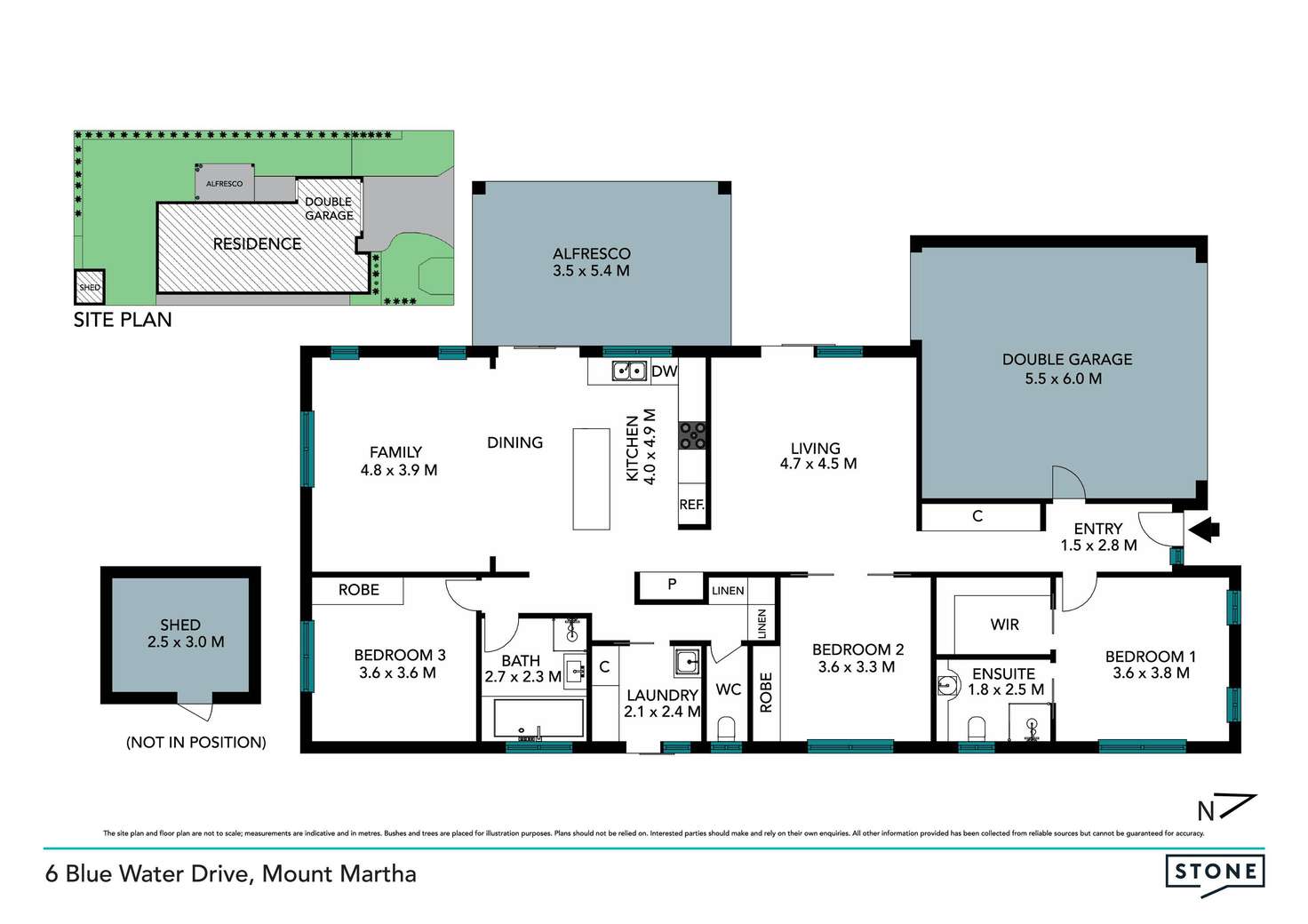 Floorplan of Homely house listing, 6 Blue Water Drive, Mount Martha VIC 3934