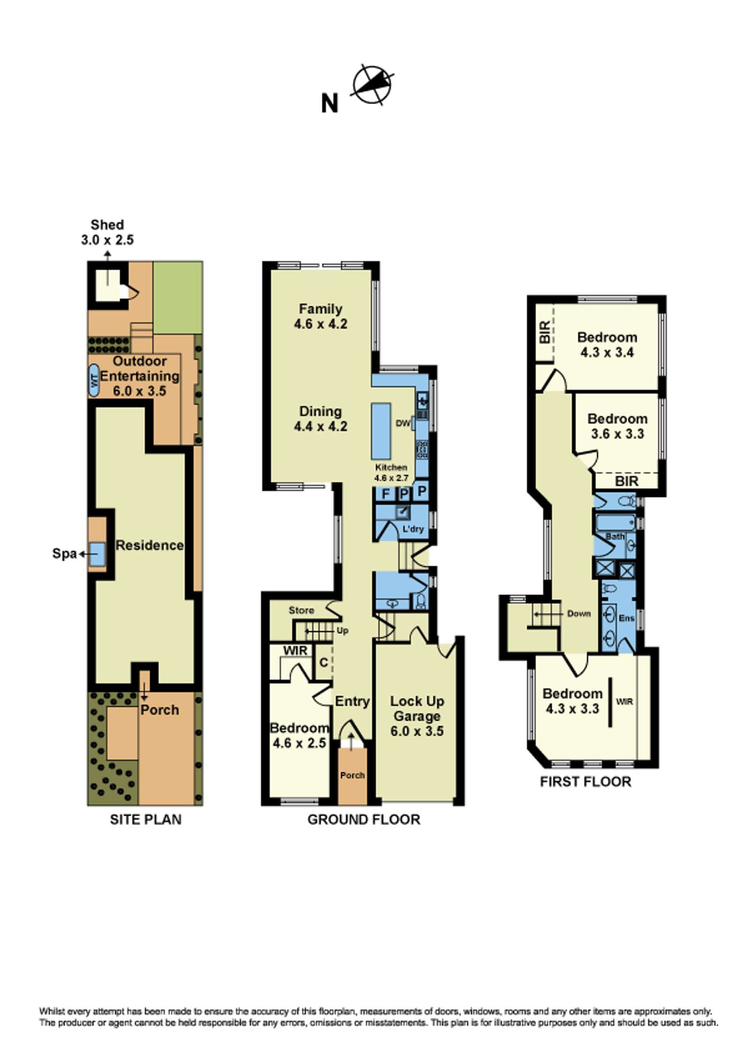 Floorplan of Homely townhouse listing, 46 Cornwall Road, Sunshine VIC 3020