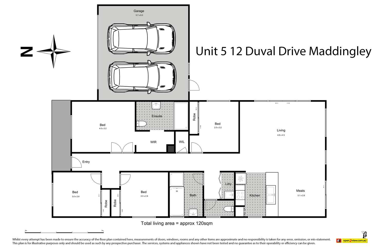 Floorplan of Homely unit listing, 5/12 Duval Drive, Maddingley VIC 3340