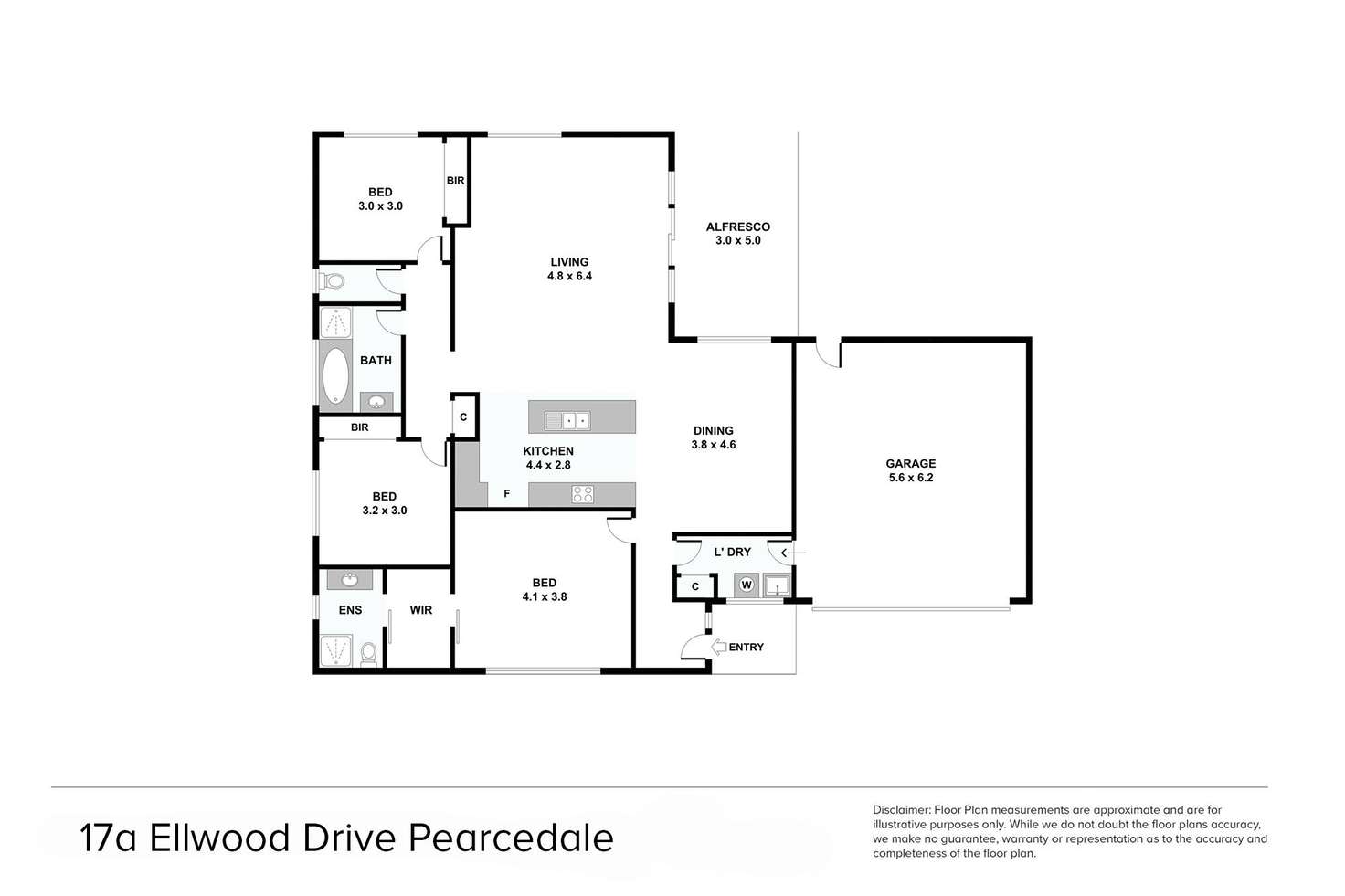 Floorplan of Homely house listing, 17a Ellwood Drive, Pearcedale VIC 3912