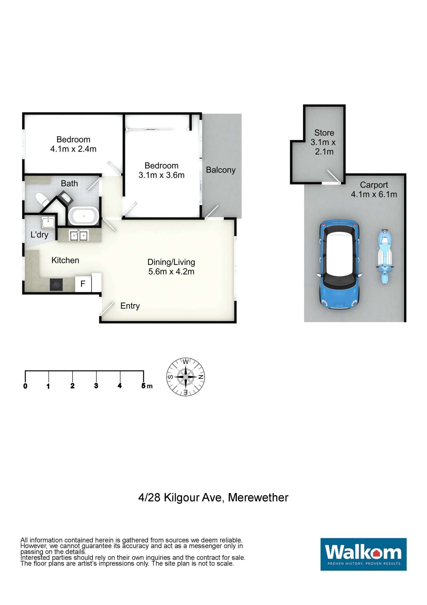 Floorplan of Homely unit listing, 4/28 Kilgour Avenue, Merewether NSW 2291