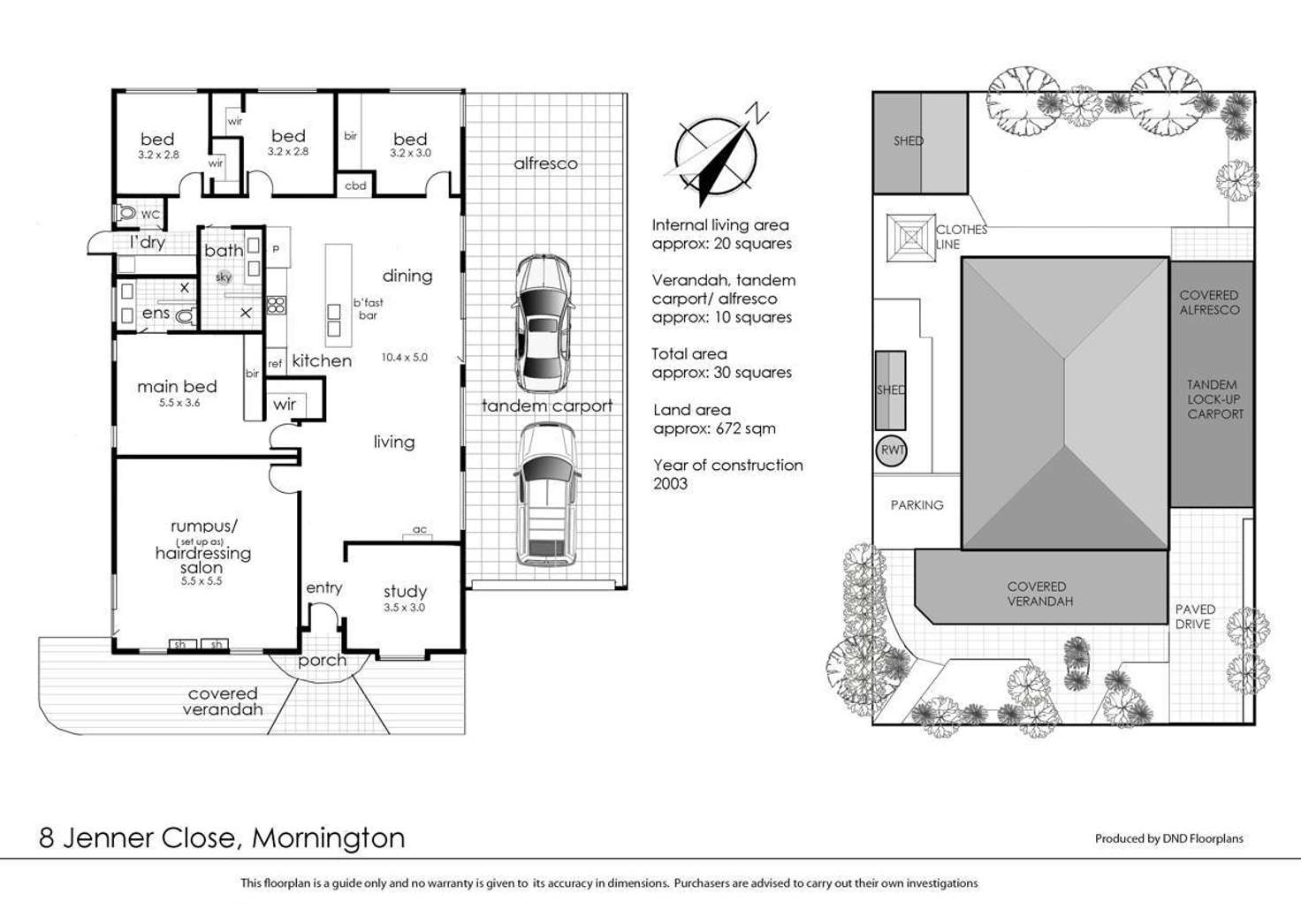 Floorplan of Homely house listing, 8 Jenner Close, Mornington VIC 3931