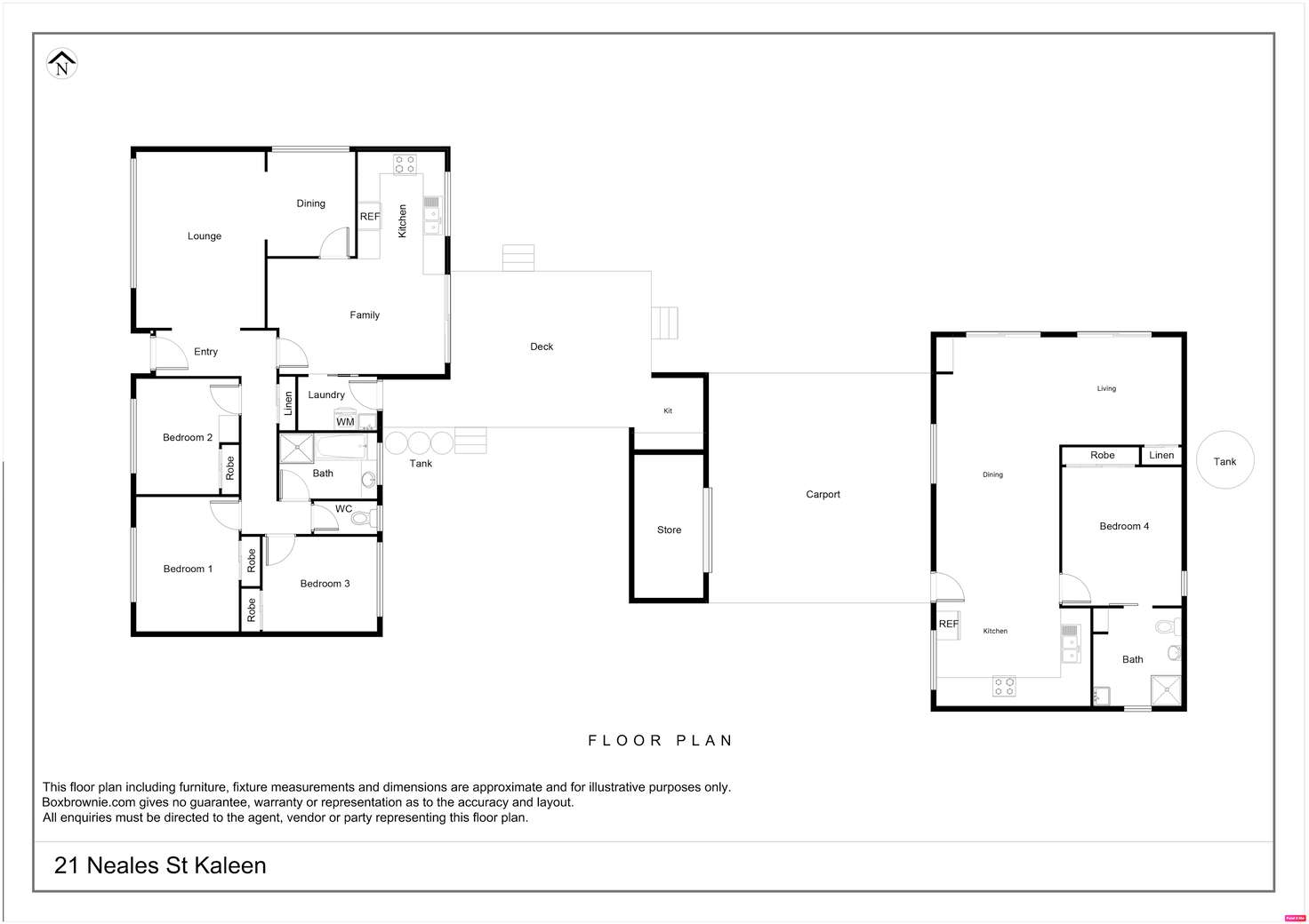 Floorplan of Homely house listing, 21 Neales Street, Kaleen ACT 2617