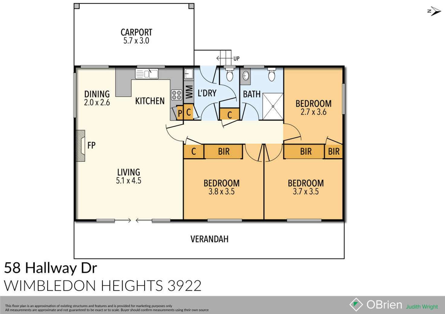 Floorplan of Homely house listing, 58 Hallway Drive, Wimbledon Heights VIC 3922