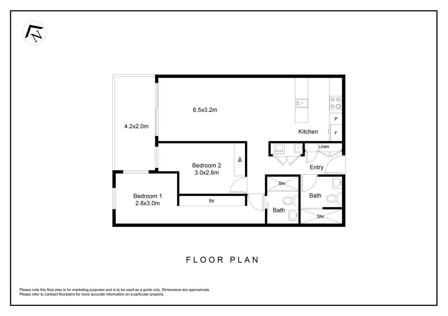 Floorplan of Homely apartment listing, 304/59 Constitution Avenue, Campbell ACT 2612