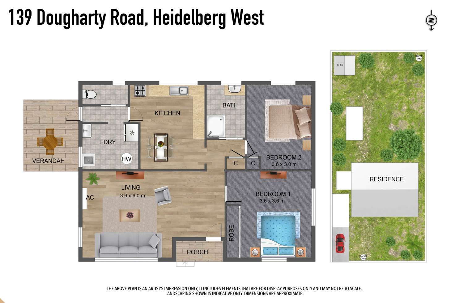 Floorplan of Homely house listing, 139 Dougharty Road, Heidelberg West VIC 3081