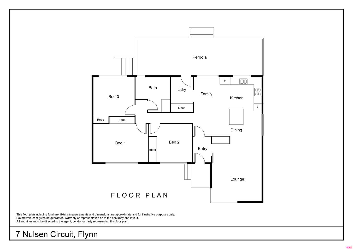 Floorplan of Homely house listing, 7 Nulsen Circuit, Flynn ACT 2615