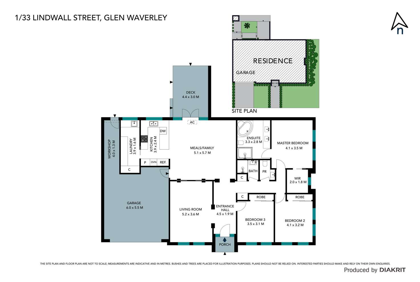 Floorplan of Homely unit listing, 1/33 Lindwall Street, Glen Waverley VIC 3150
