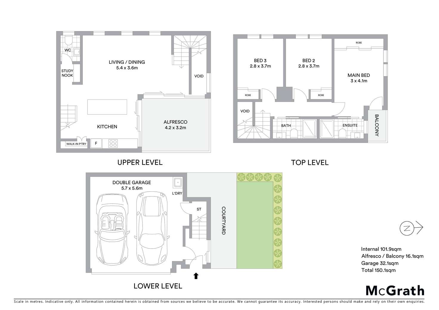Floorplan of Homely townhouse listing, 3/41 Days Avenue, Yeronga QLD 4104