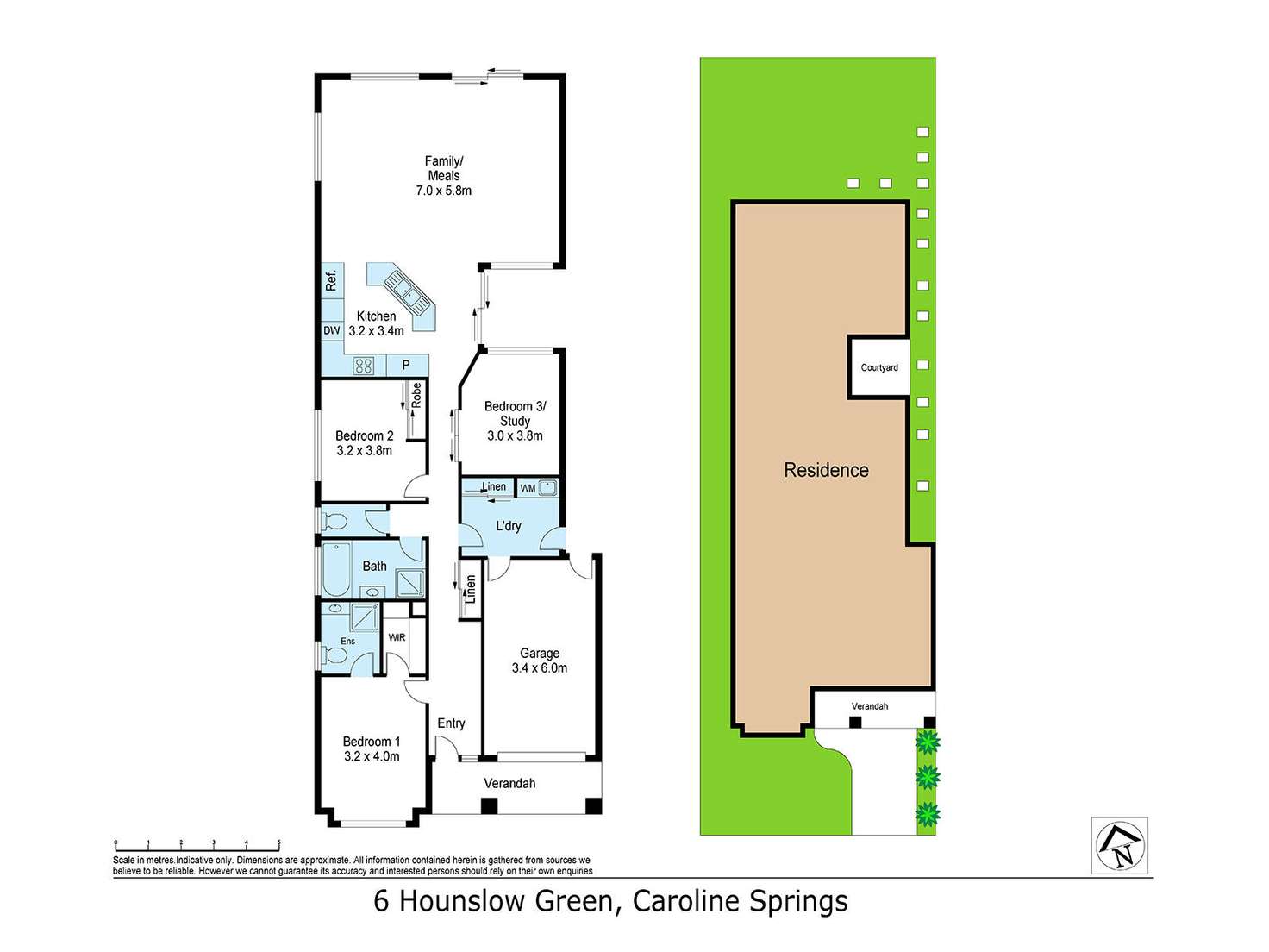 Floorplan of Homely house listing, 6 Hounslow Green, Caroline Springs VIC 3023