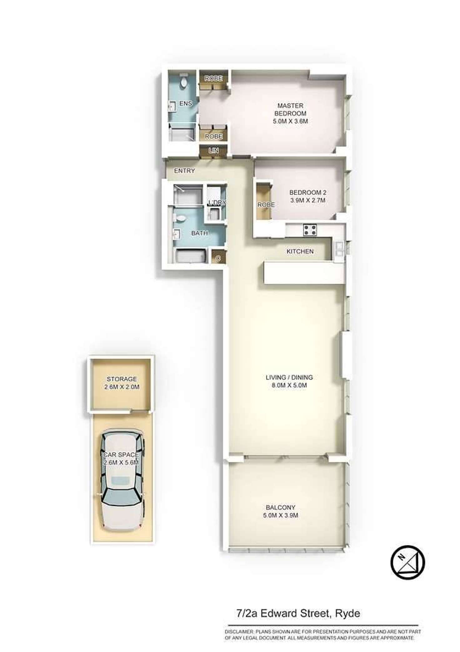 Floorplan of Homely apartment listing, 7/2A Edward Street, Ryde NSW 2112