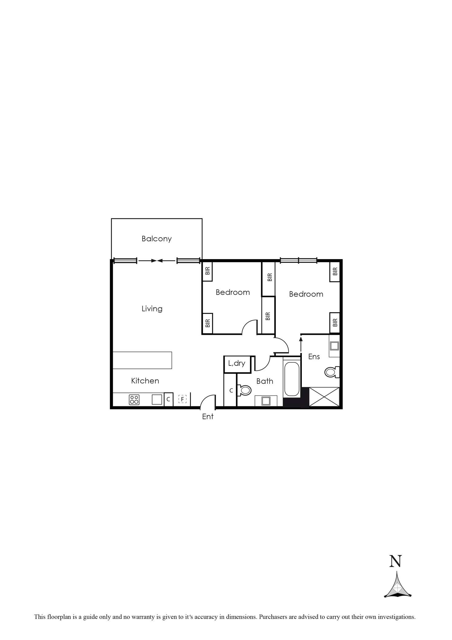 Floorplan of Homely apartment listing, 502/52 Dow Street, Port Melbourne VIC 3207