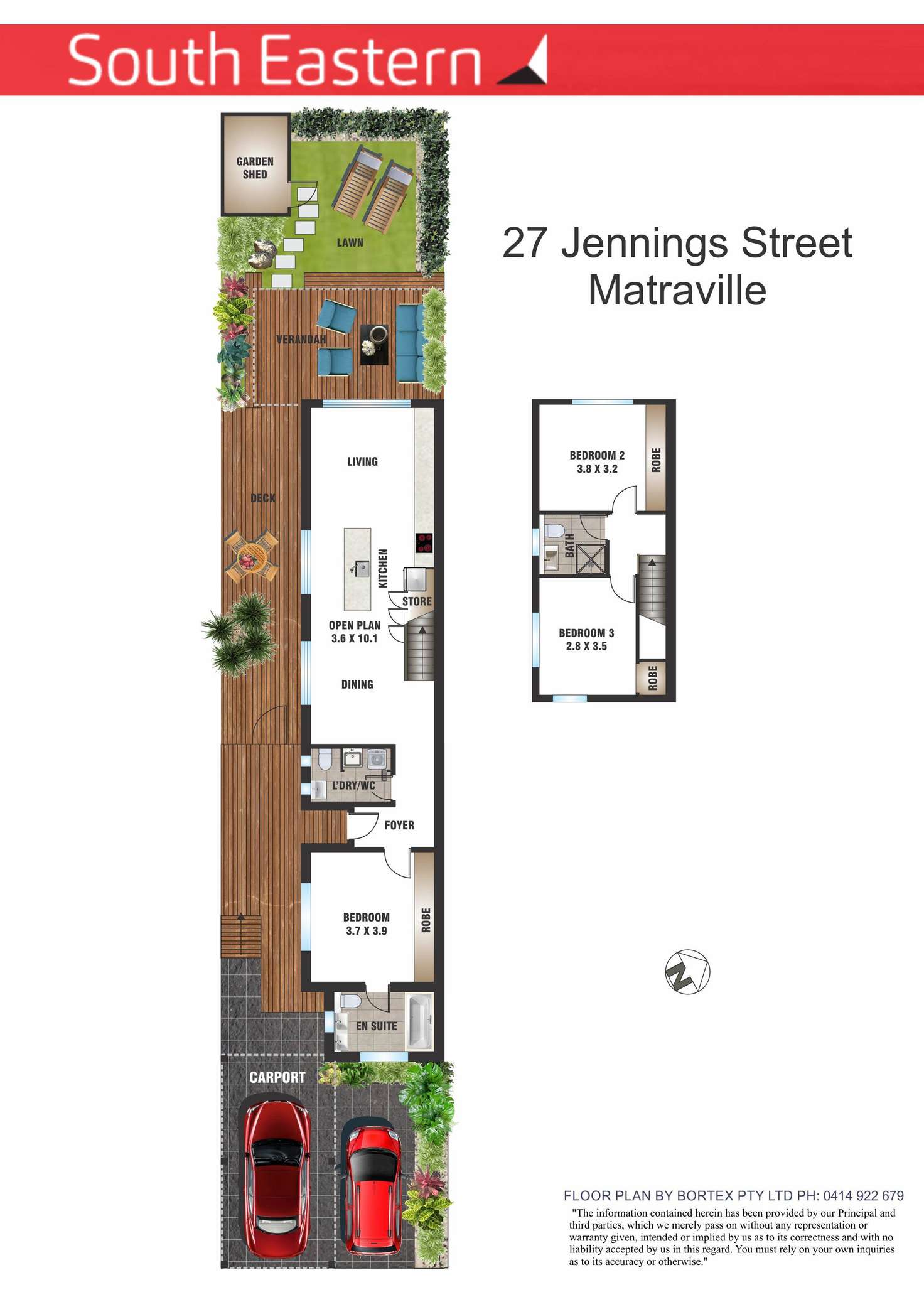 Floorplan of Homely semiDetached listing, 27 Jennings Street, Matraville NSW 2036