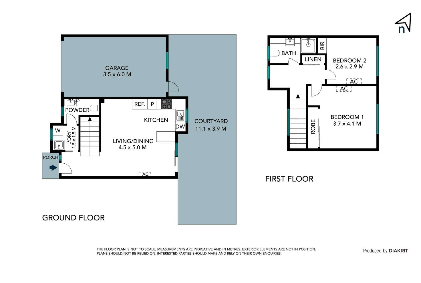 Floorplan of Homely townhouse listing, 2/50 Lane Crescent, Reservoir VIC 3073
