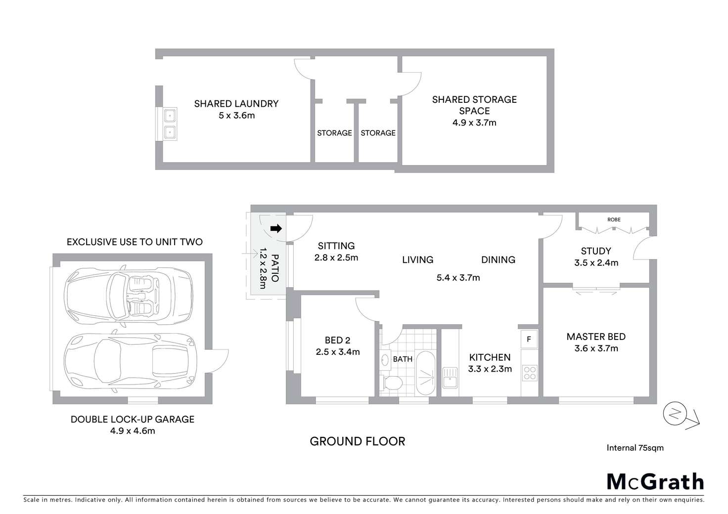 Floorplan of Homely apartment listing, 2/3 Boundary Street, Roseville NSW 2069