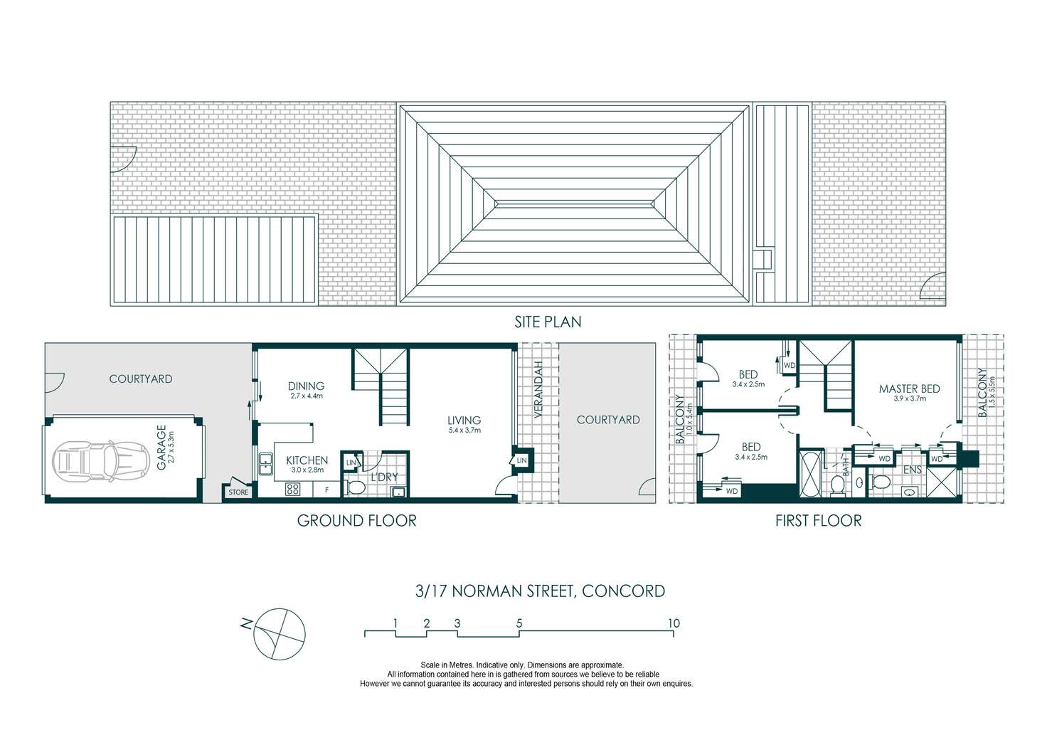 Floorplan of Homely townhouse listing, 3/17 Norman Street, Concord NSW 2137