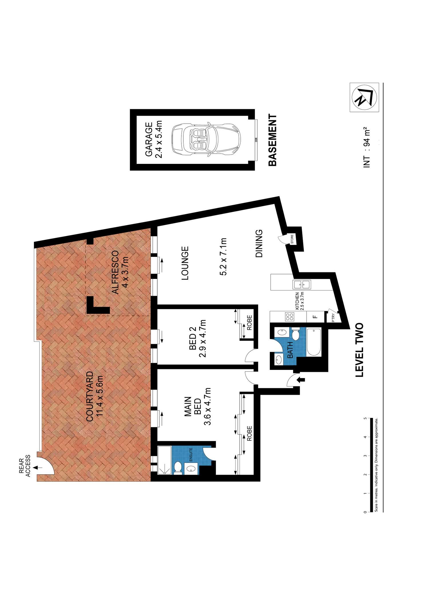 Floorplan of Homely unit listing, 9/370 George Street, Waterloo NSW 2017