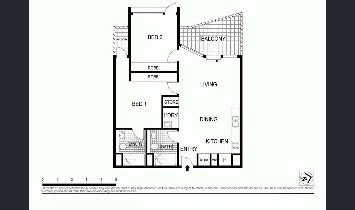 Floorplan of Homely apartment listing, 147/6B Defries Avenue, Zetland NSW 2017