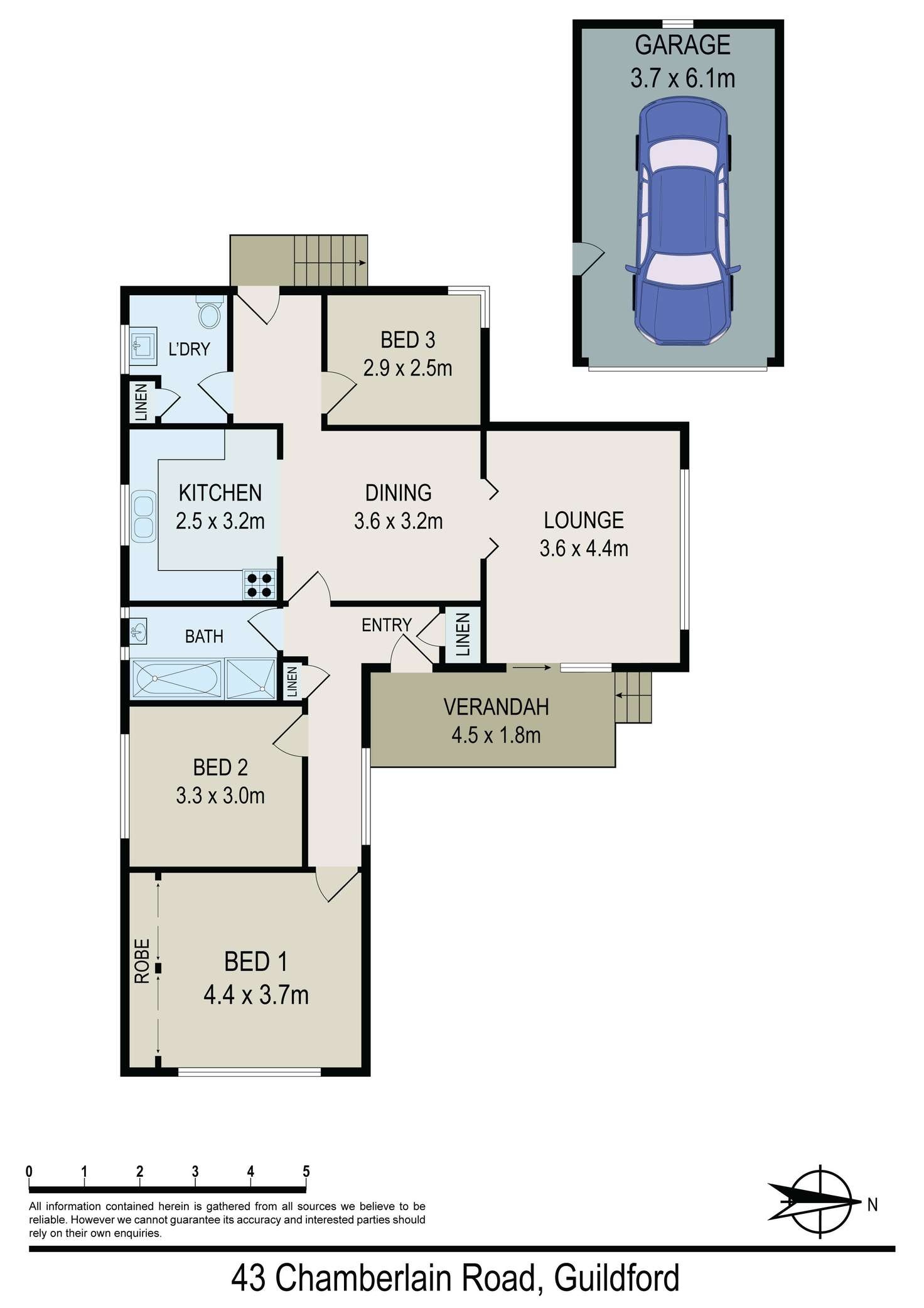 Floorplan of Homely house listing, 43 Chamberlain Road, Guildford NSW 2161