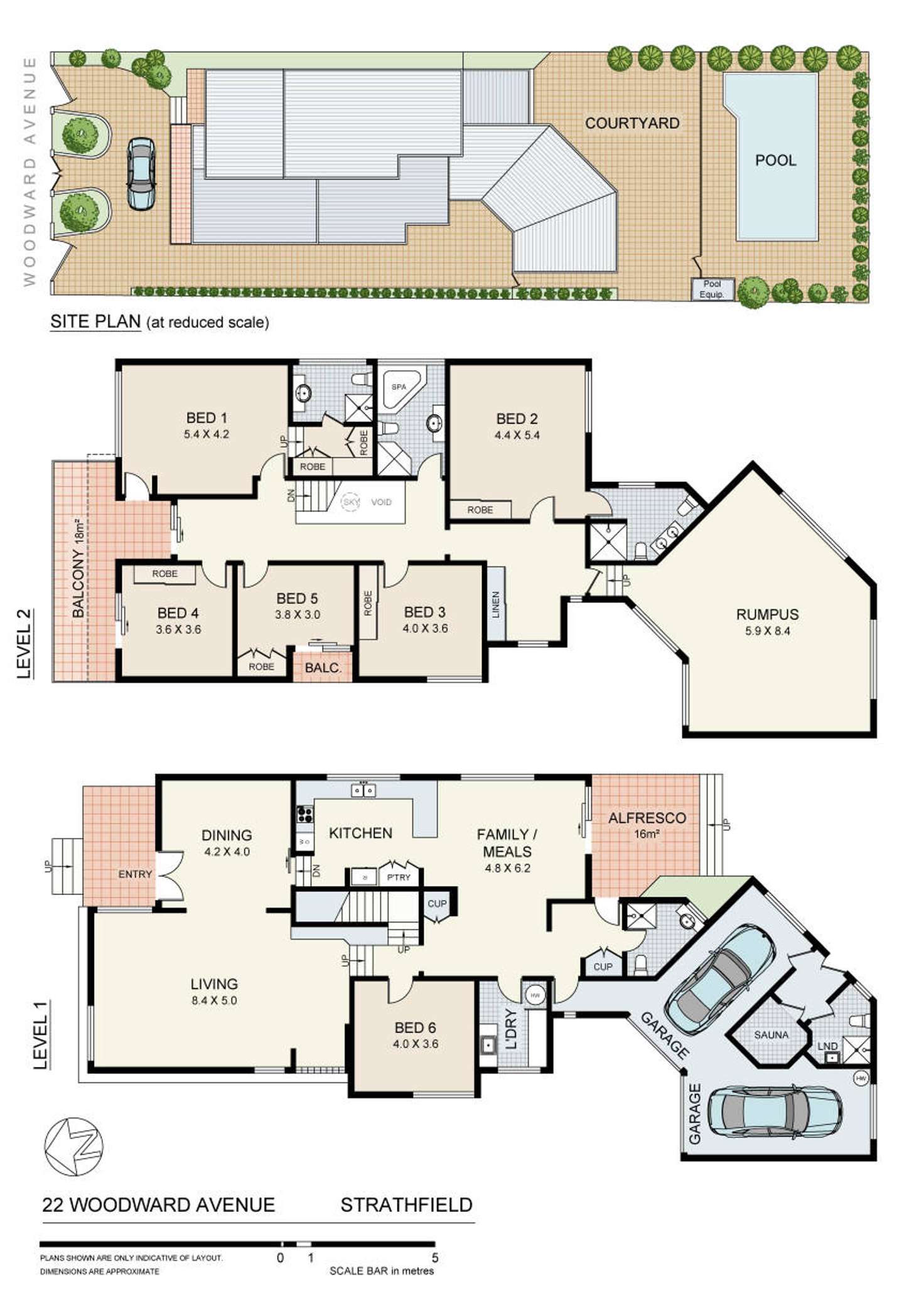 Floorplan of Homely house listing, 22 Woodward Avenue, Strathfield NSW 2135