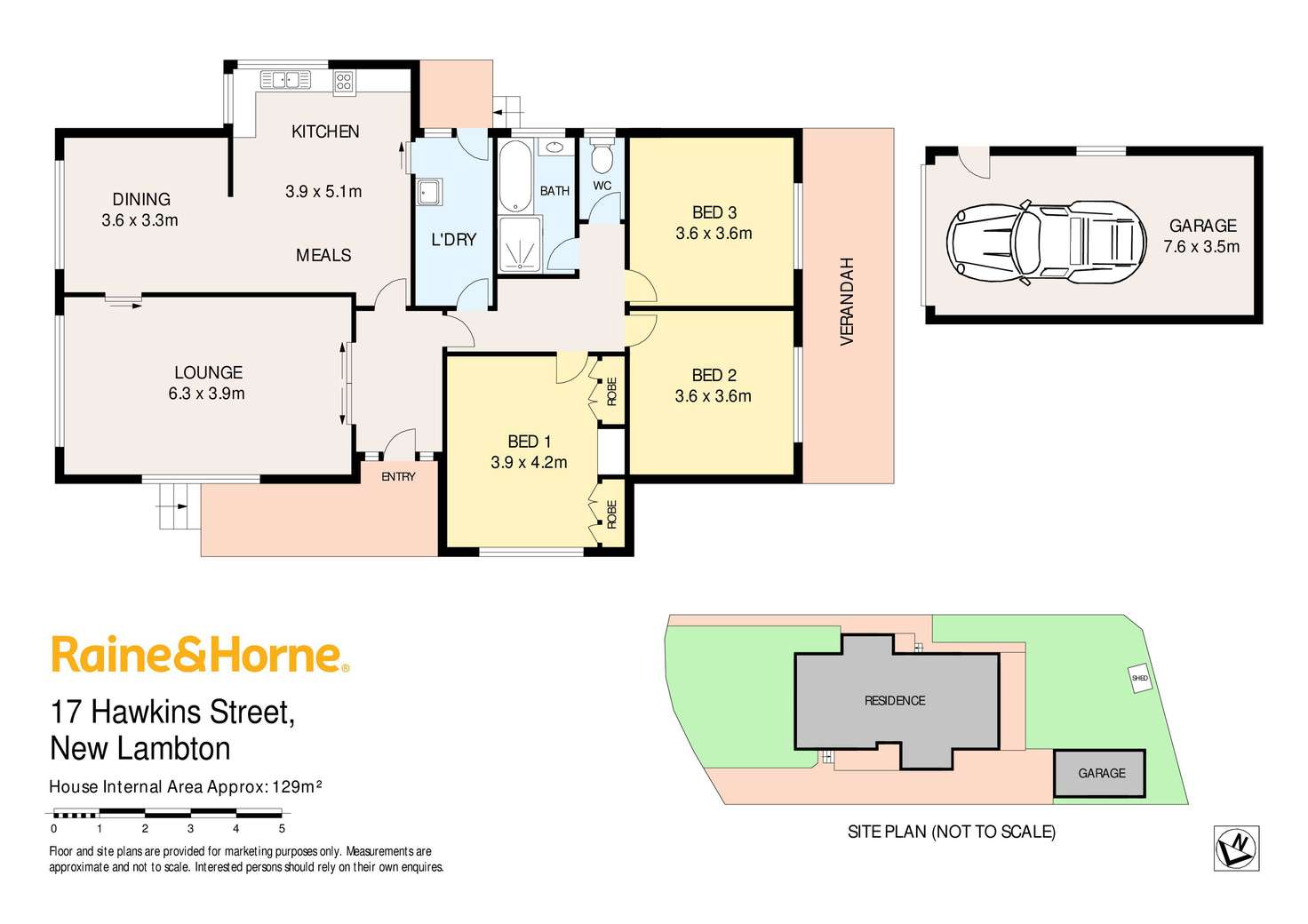 Floorplan of Homely house listing, 17 Hawkins Street, New Lambton NSW 2305