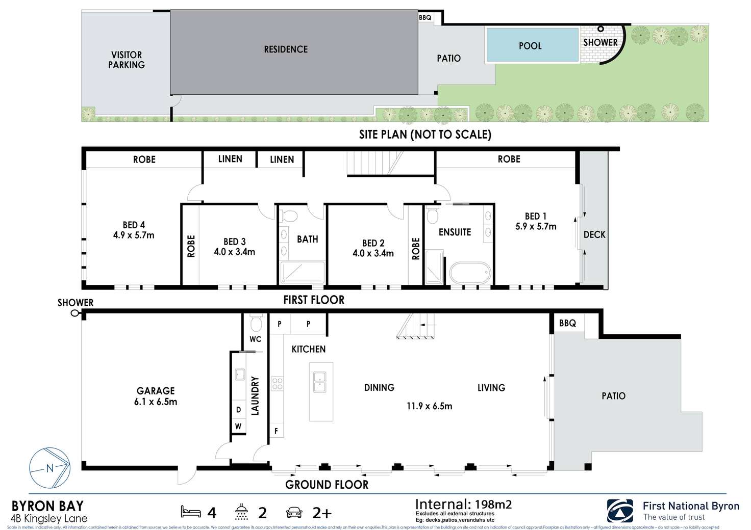 Floorplan of Homely house listing, 4B Kingsley Lane, Byron Bay NSW 2481