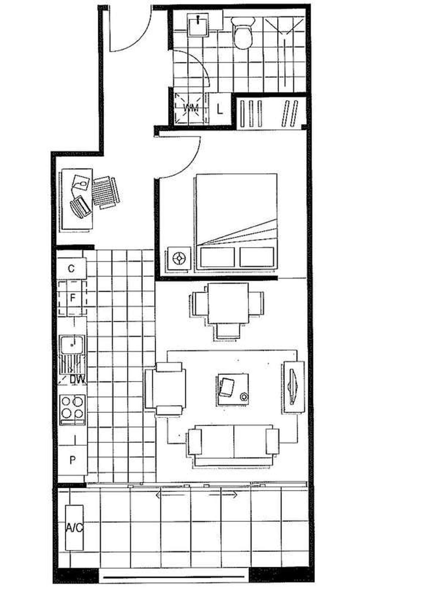 Floorplan of Homely apartment listing, 224/40 Stanley Street, Collingwood VIC 3066