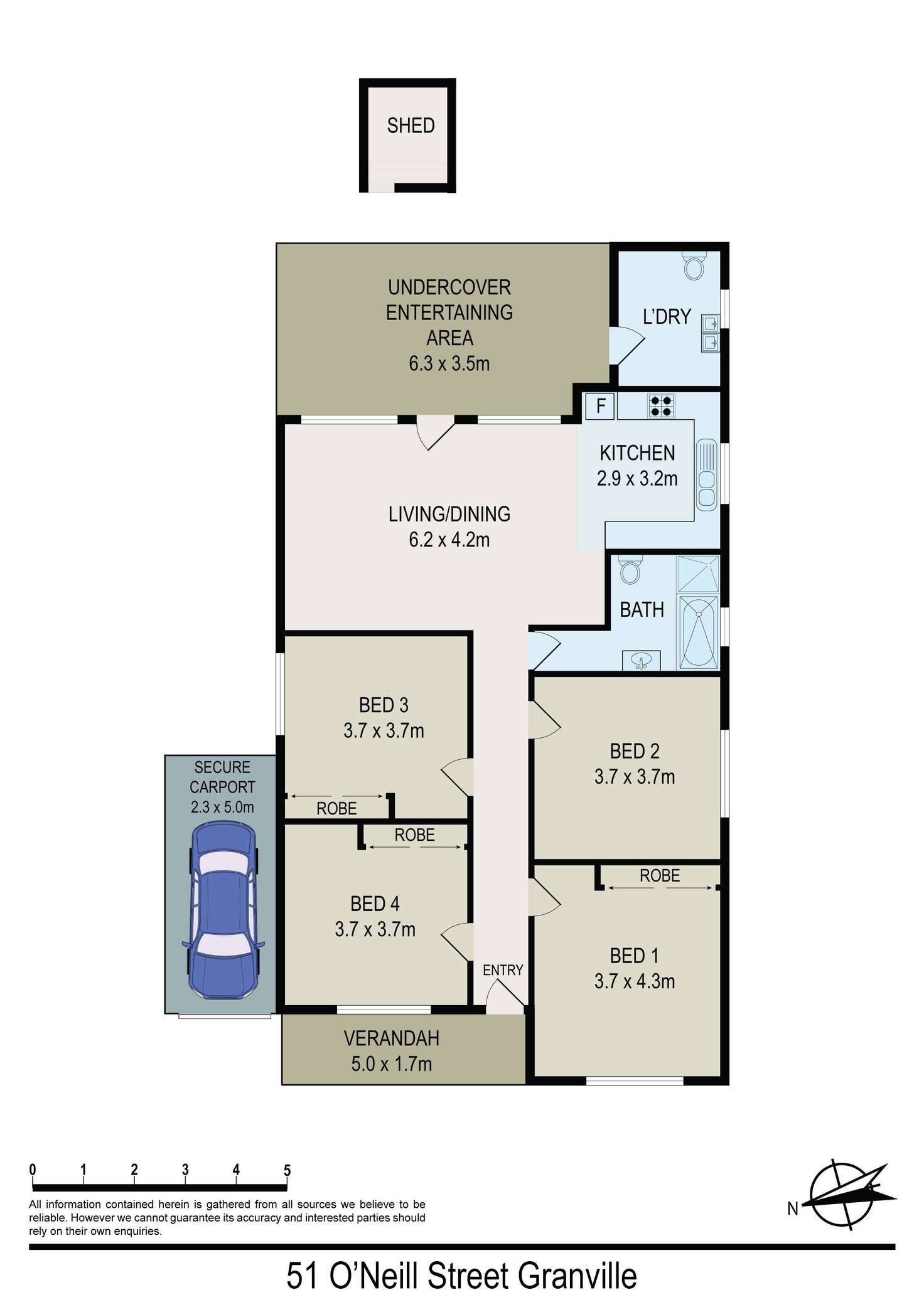 Floorplan of Homely house listing, 51 O'Neill Street, Granville NSW 2142