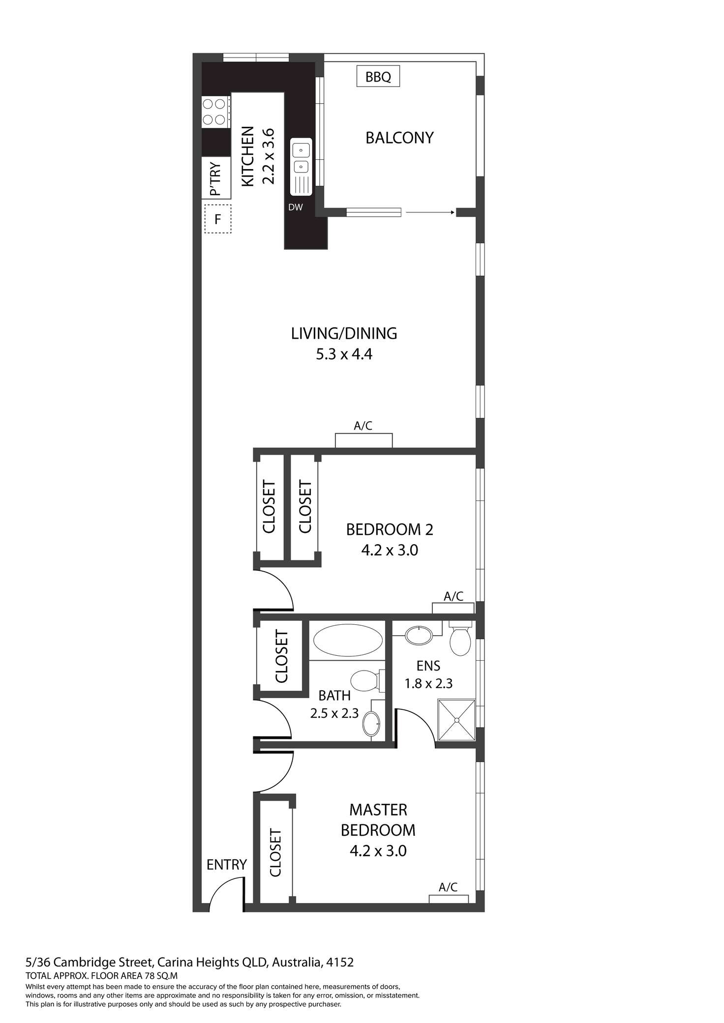 Floorplan of Homely unit listing, 5/36 Cambridge Street, Carina Heights QLD 4152