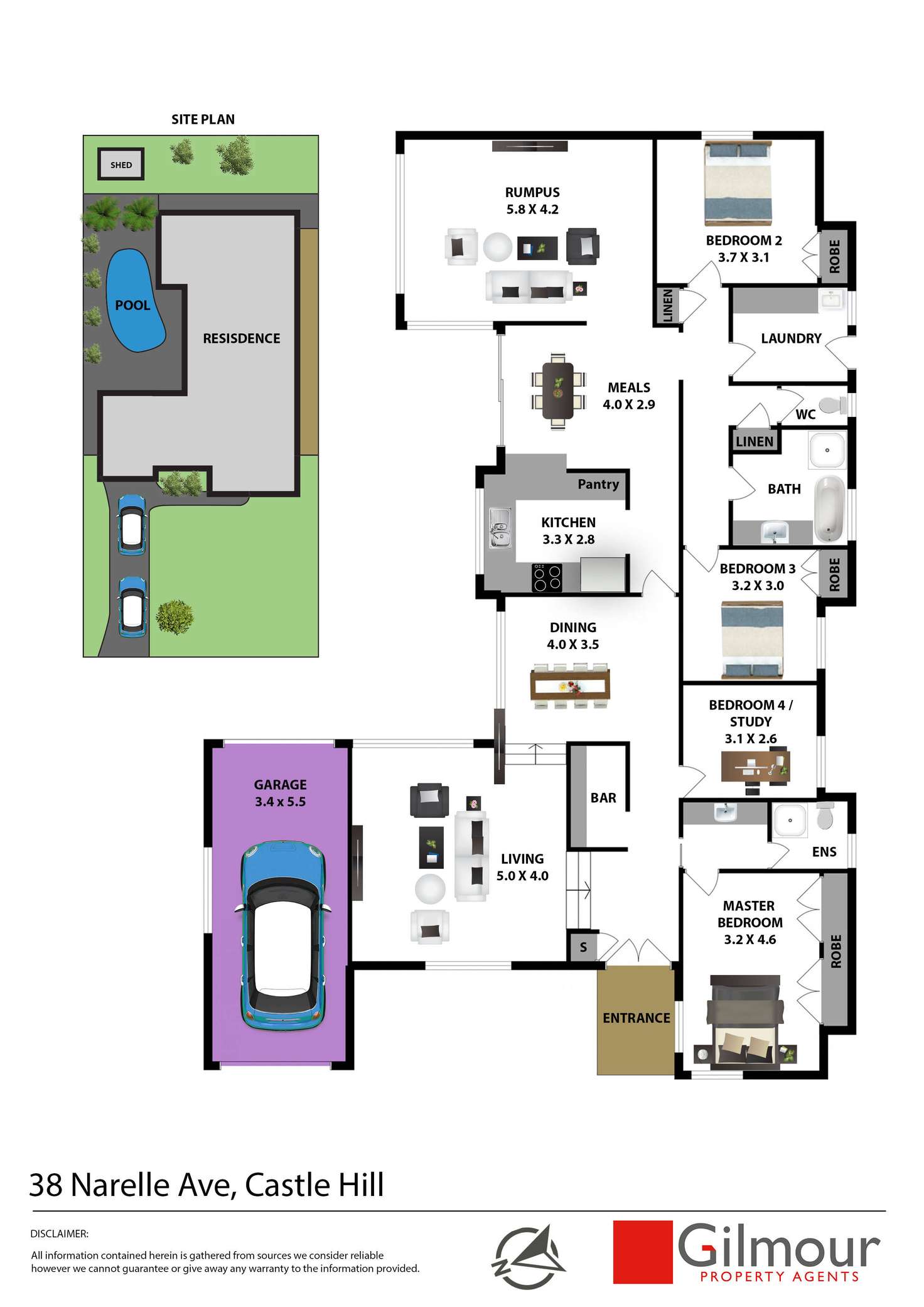 Floorplan of Homely house listing, 38 Narelle Avenue, Castle Hill NSW 2154