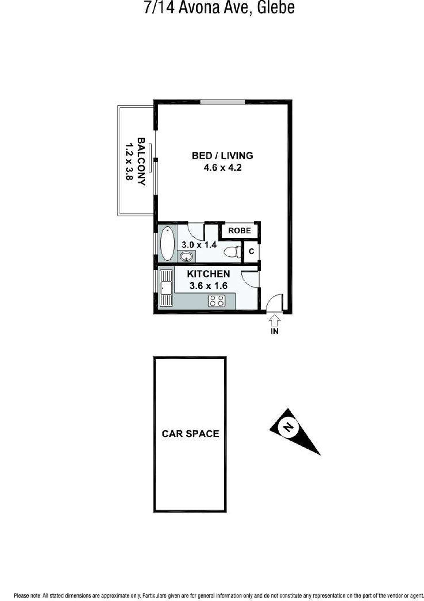 Floorplan of Homely apartment listing, 7/14 Avona Avenue, Glebe NSW 2037