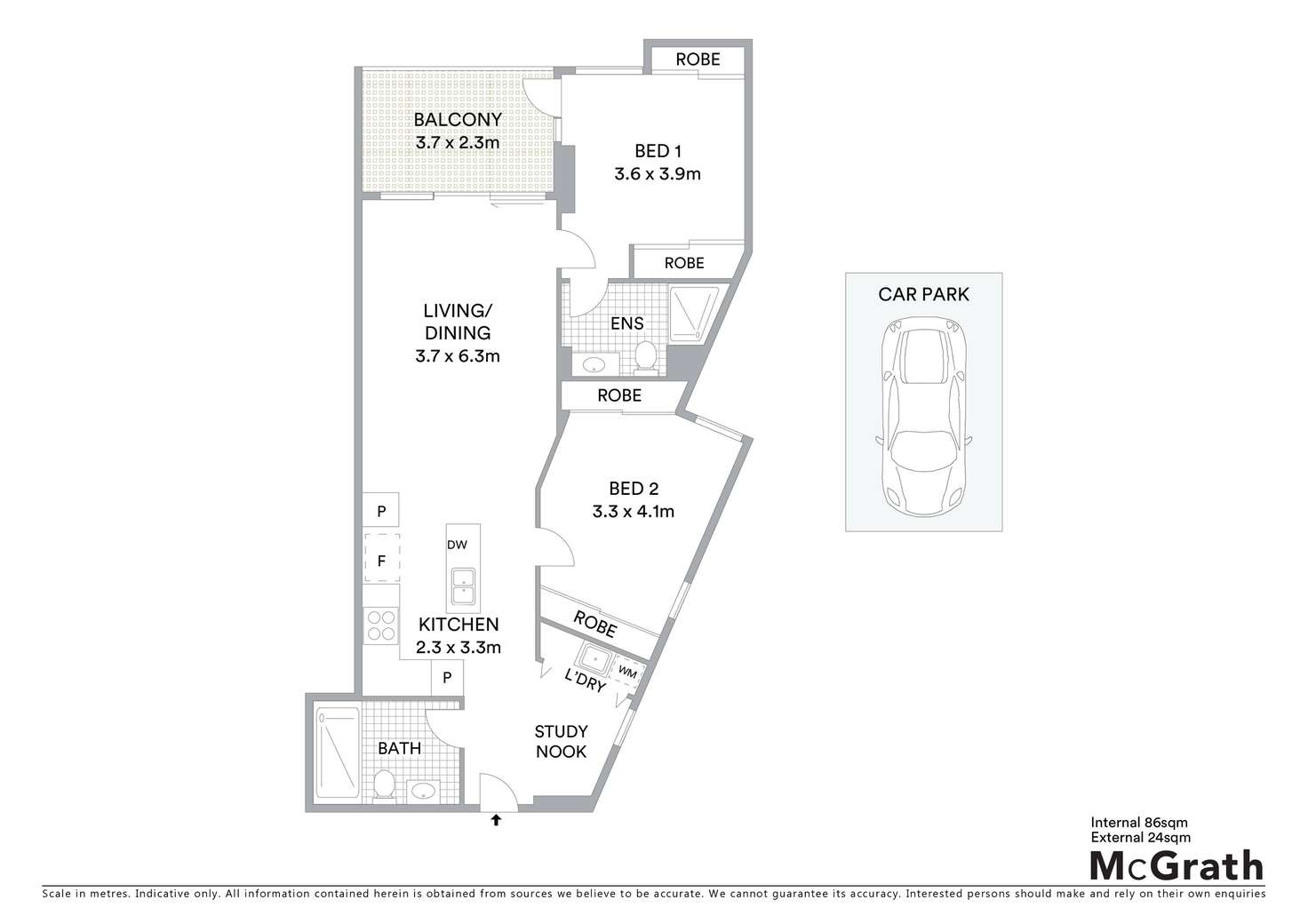 Floorplan of Homely apartment listing, Level 11/1103/277 Mann Street, Gosford NSW 2250
