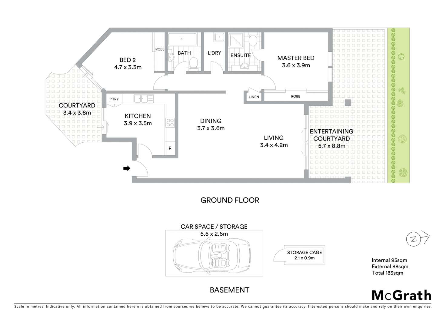 Floorplan of Homely townhouse listing, 9/1 Wride Street, Maroubra NSW 2035