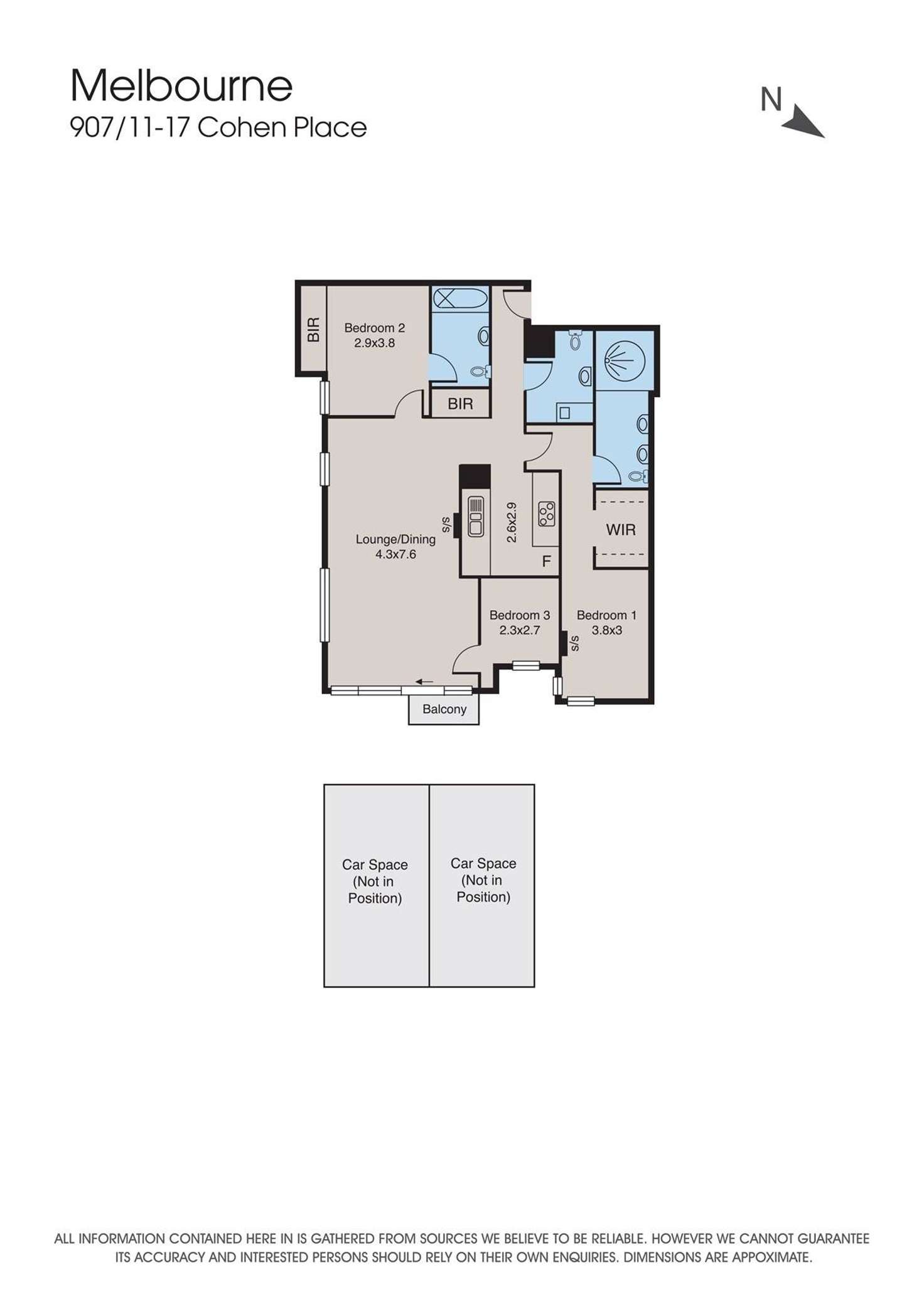 Floorplan of Homely apartment listing, 907/11-17 Cohen Place, Melbourne VIC 3000
