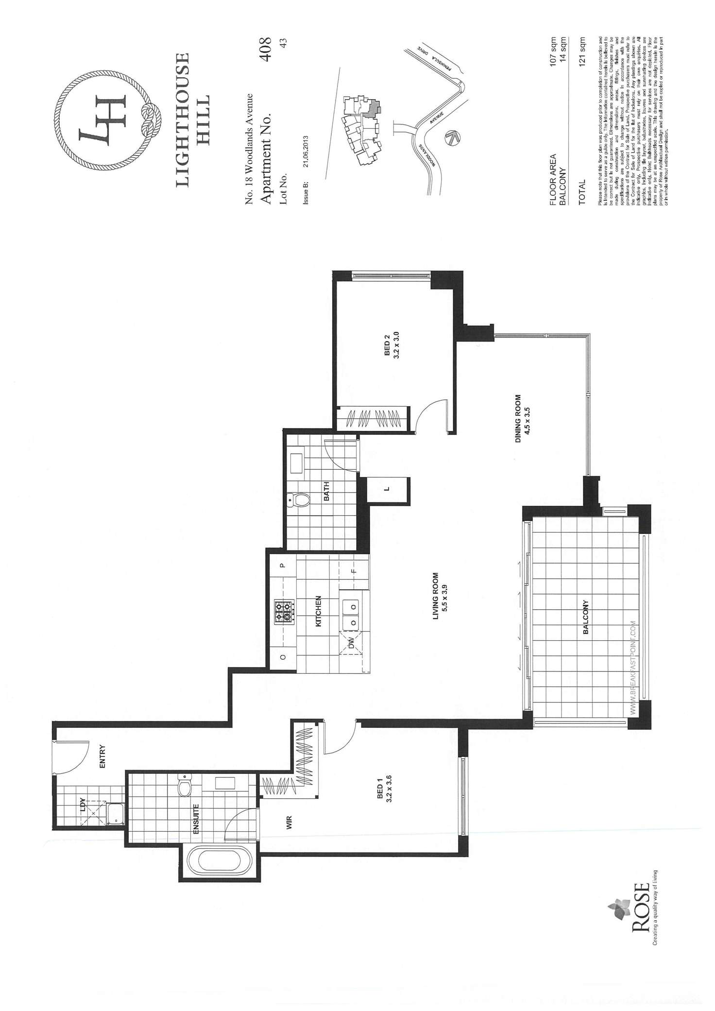 Floorplan of Homely apartment listing, 408/18 Woodlands Avenue, Breakfast Point NSW 2137