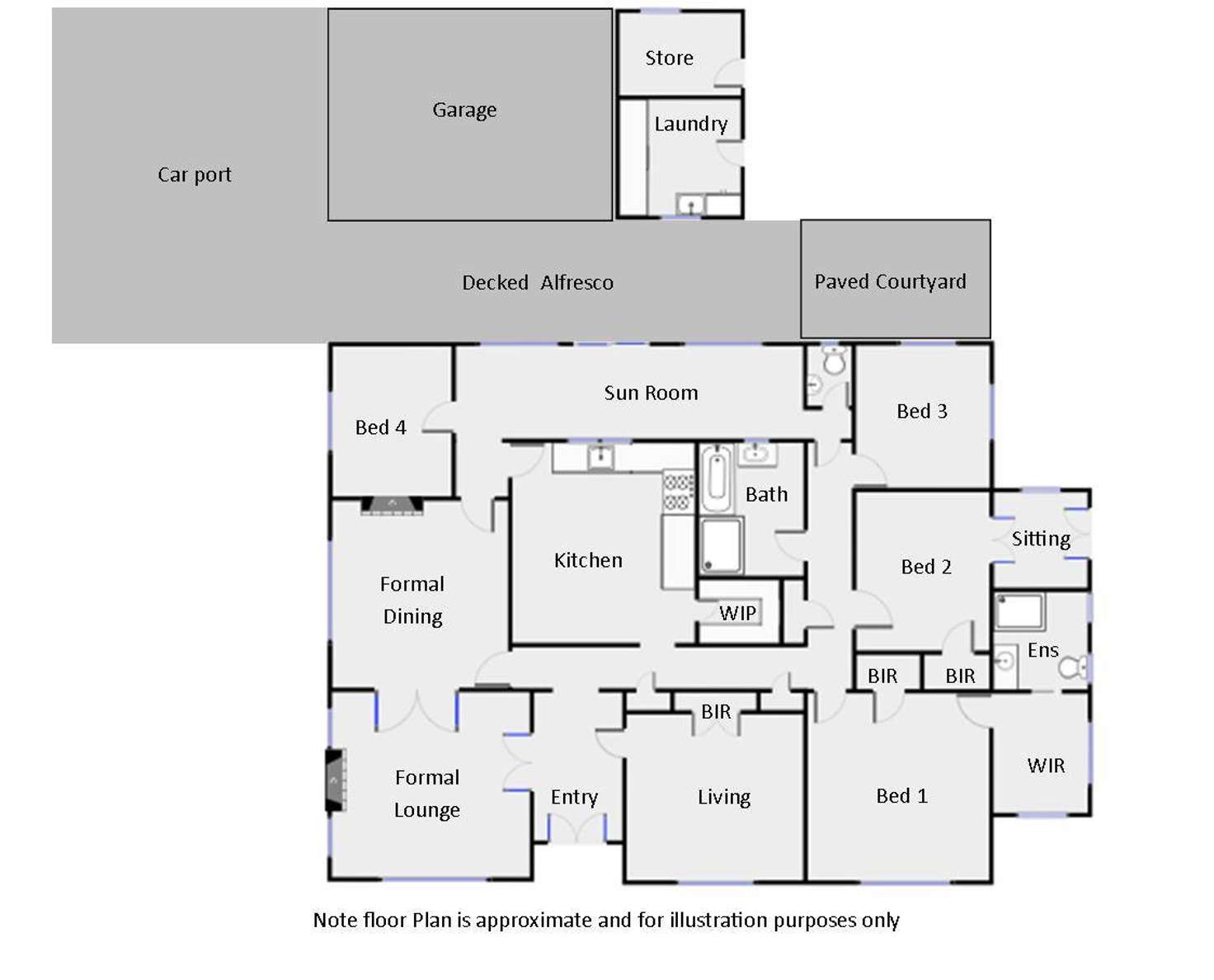 Floorplan of Homely house listing, 6-8 Argyle Street, Mildura VIC 3500