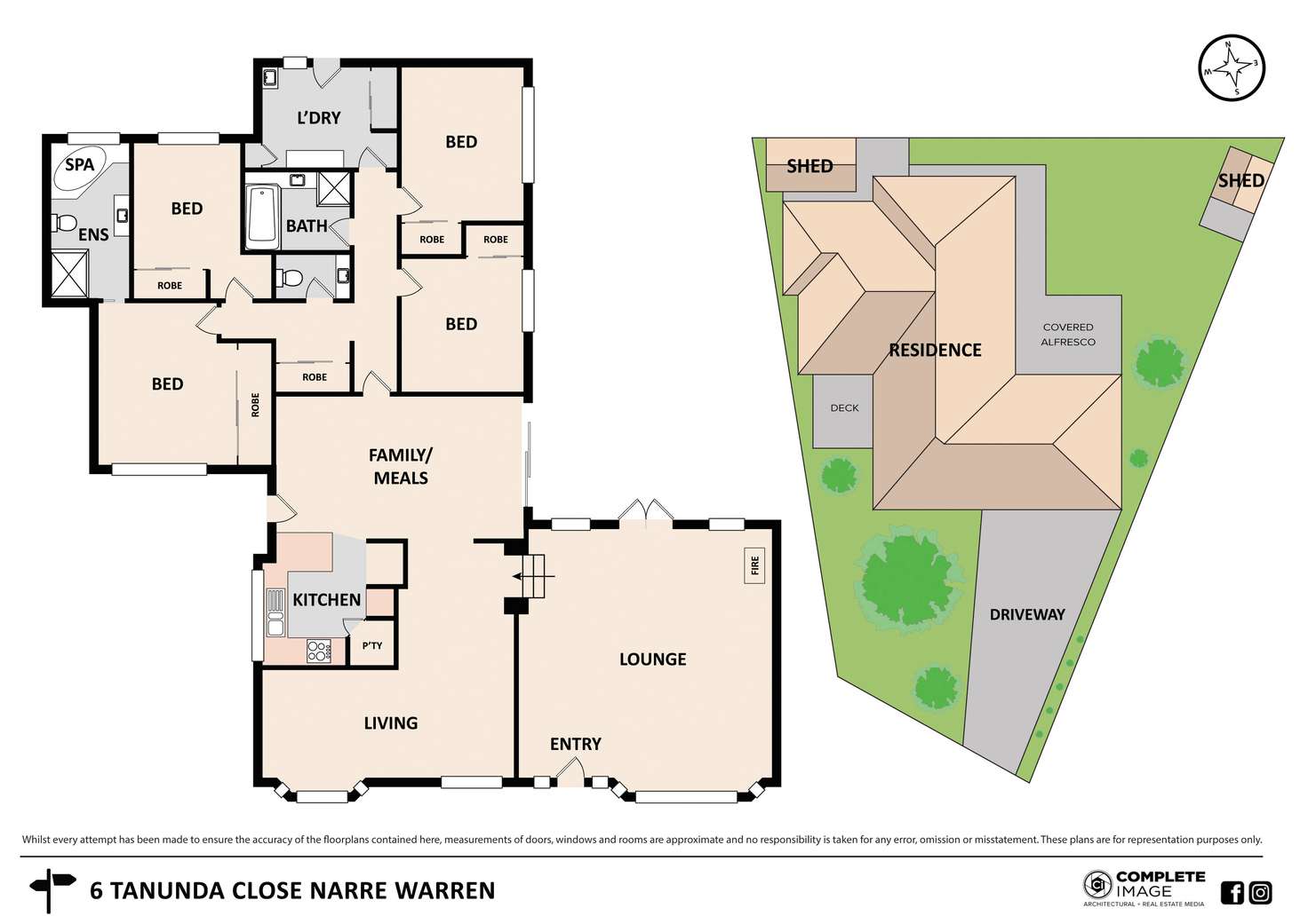 Floorplan of Homely house listing, 6 Tanunda Close, Narre Warren VIC 3805
