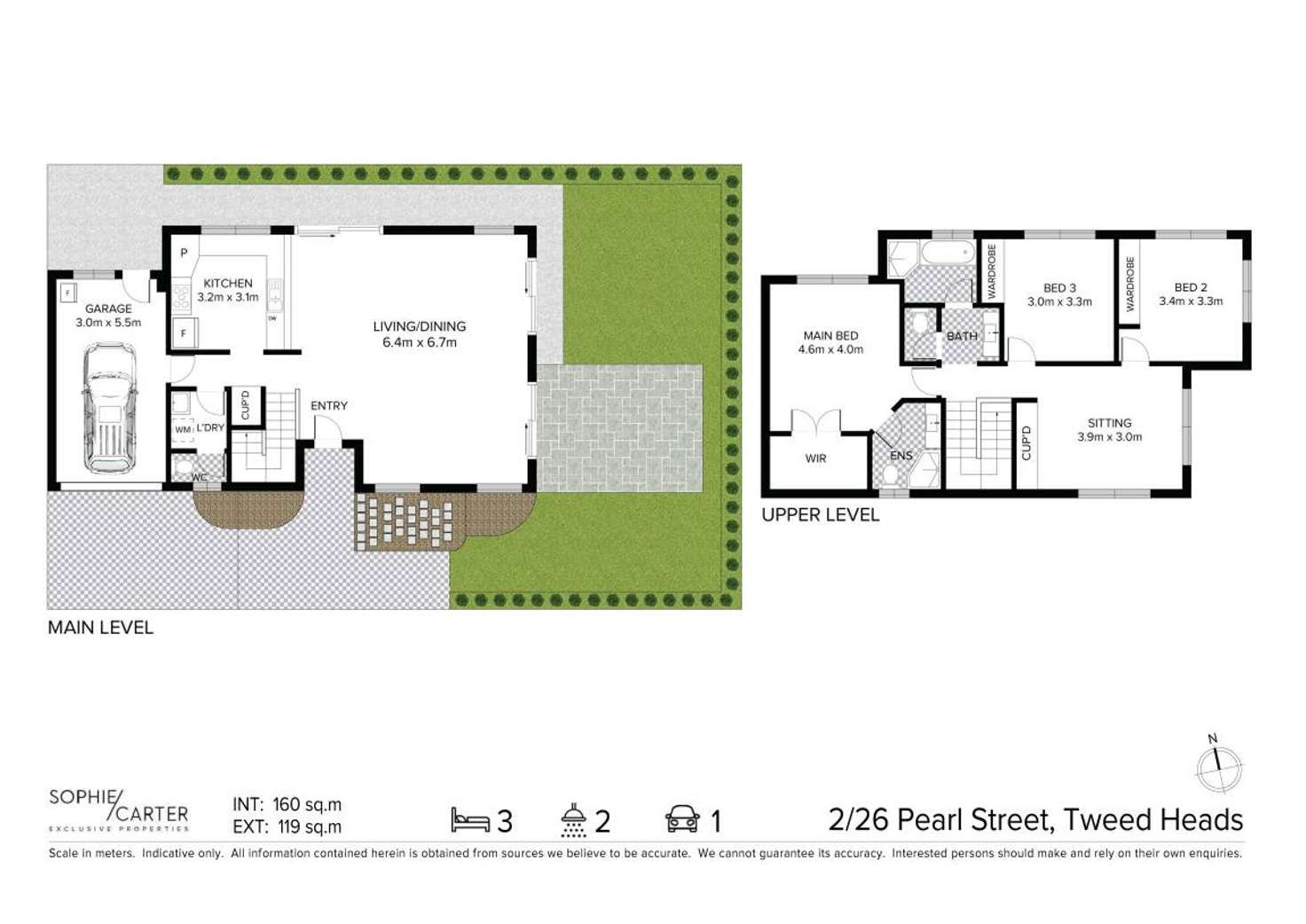 Floorplan of Homely semiDetached listing, 2/26 Pearl Street, Tweed Heads NSW 2485