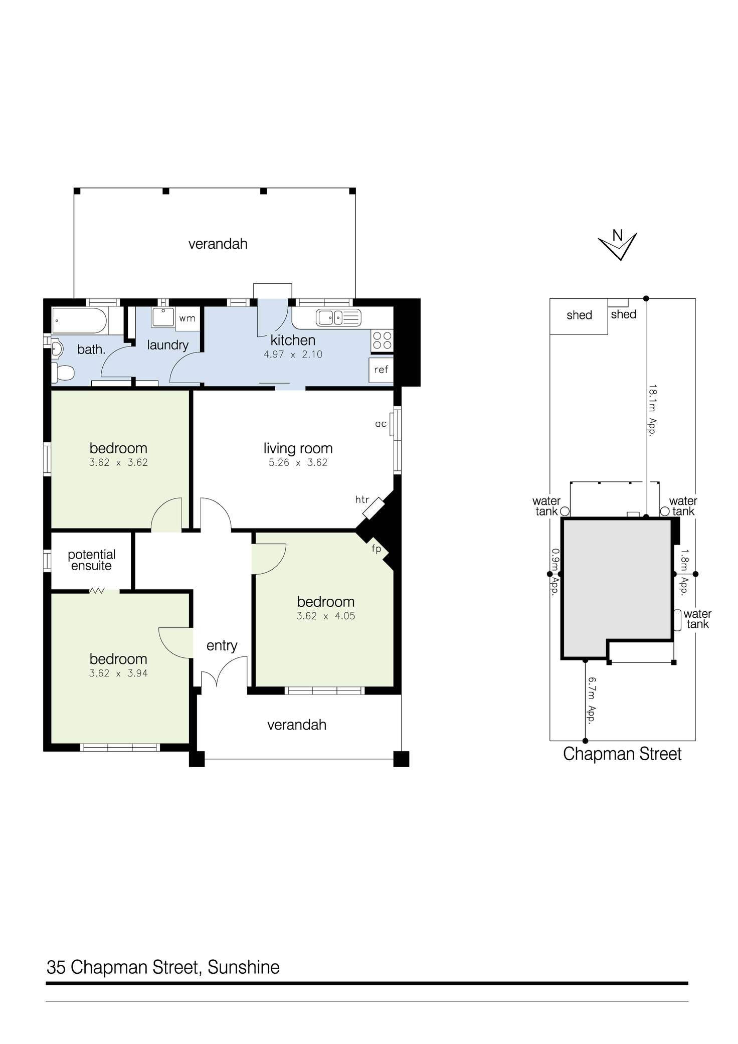 Floorplan of Homely house listing, 35 Chapman Street, Sunshine VIC 3020