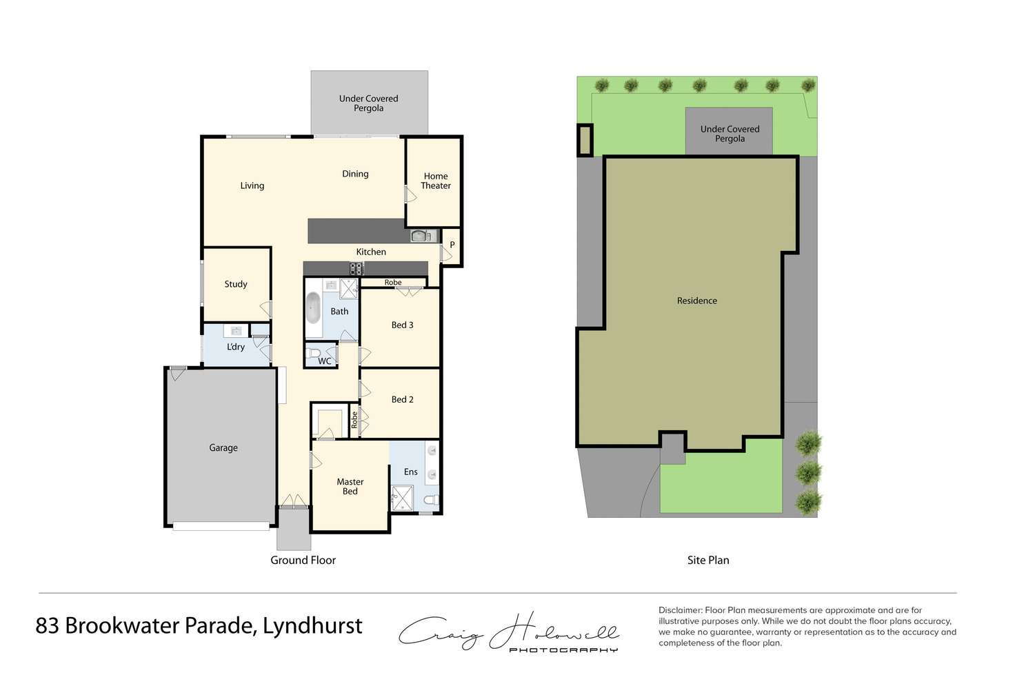 Floorplan of Homely house listing, 83 Brookwater Parade, Lyndhurst VIC 3975