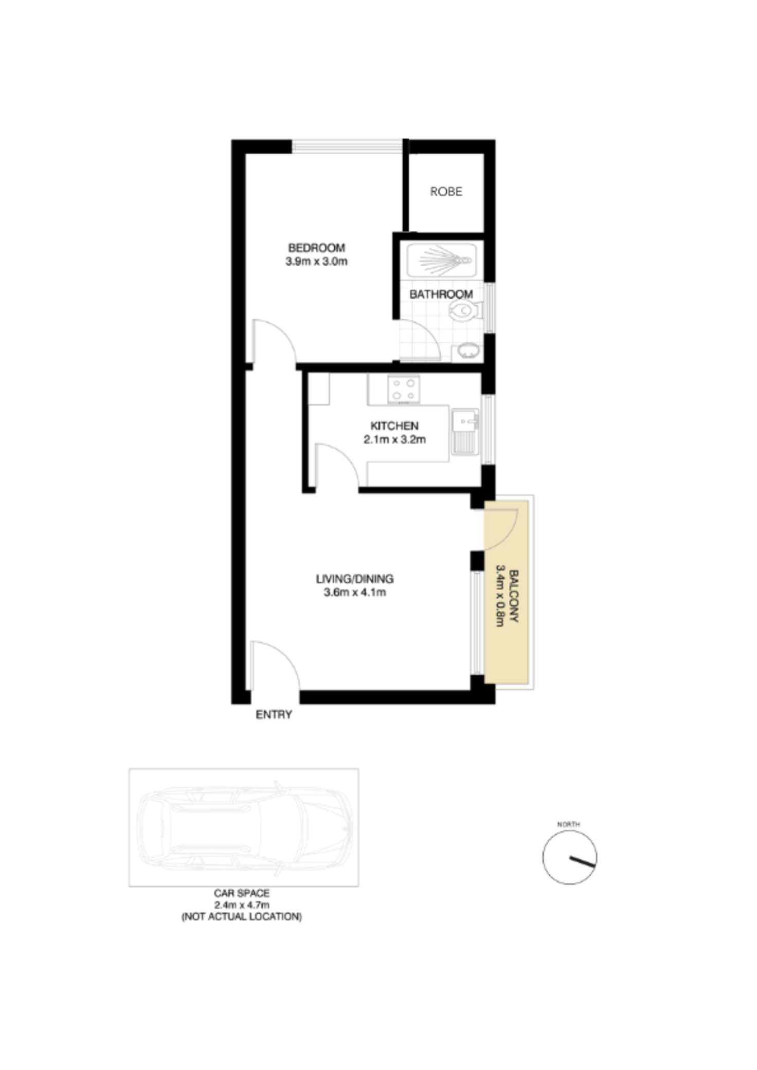 Floorplan of Homely apartment listing, 6/3 Western Crescent, Gladesville NSW 2111