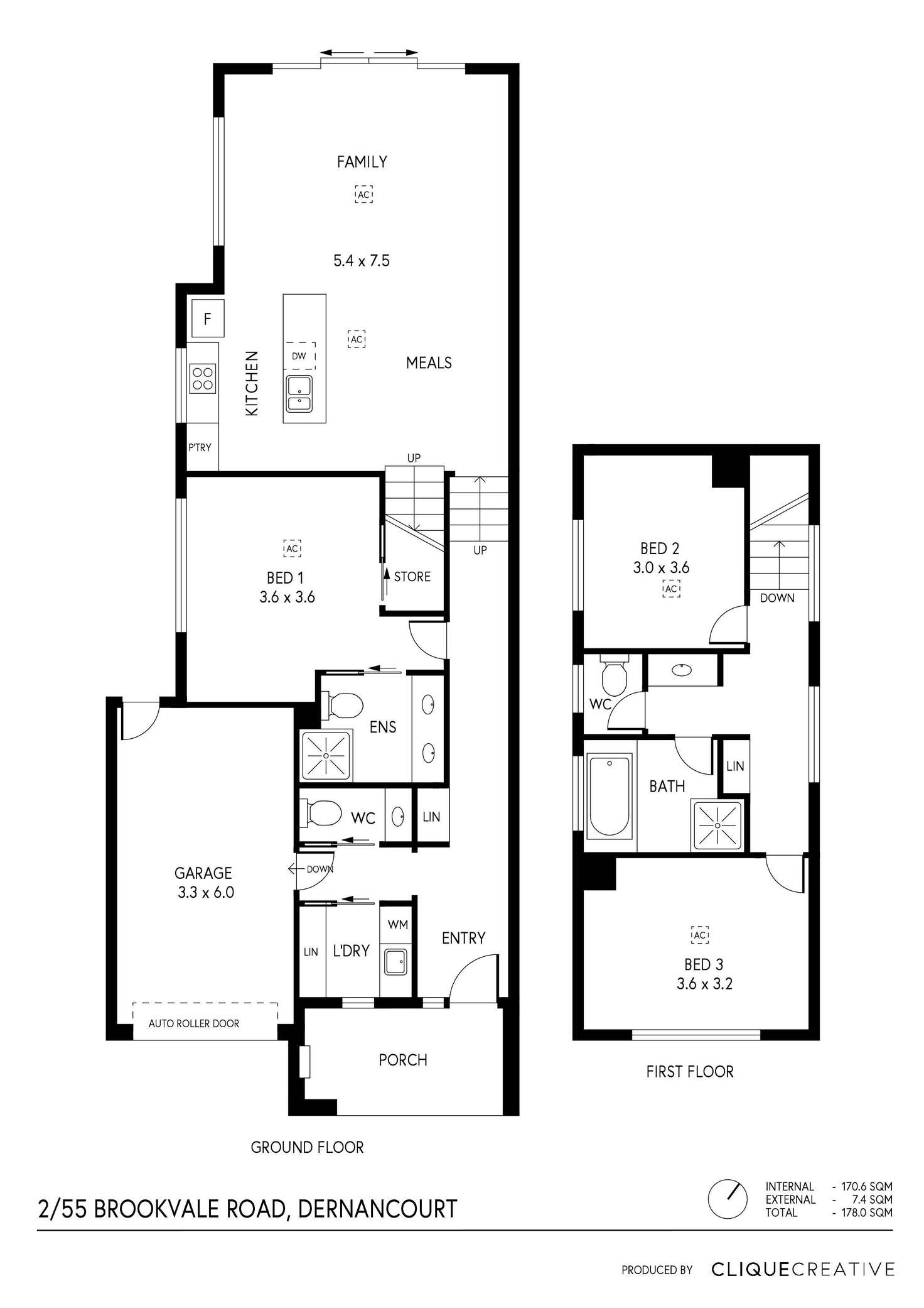 Floorplan of Homely house listing, 55B Brookvale Road, Dernancourt SA 5075