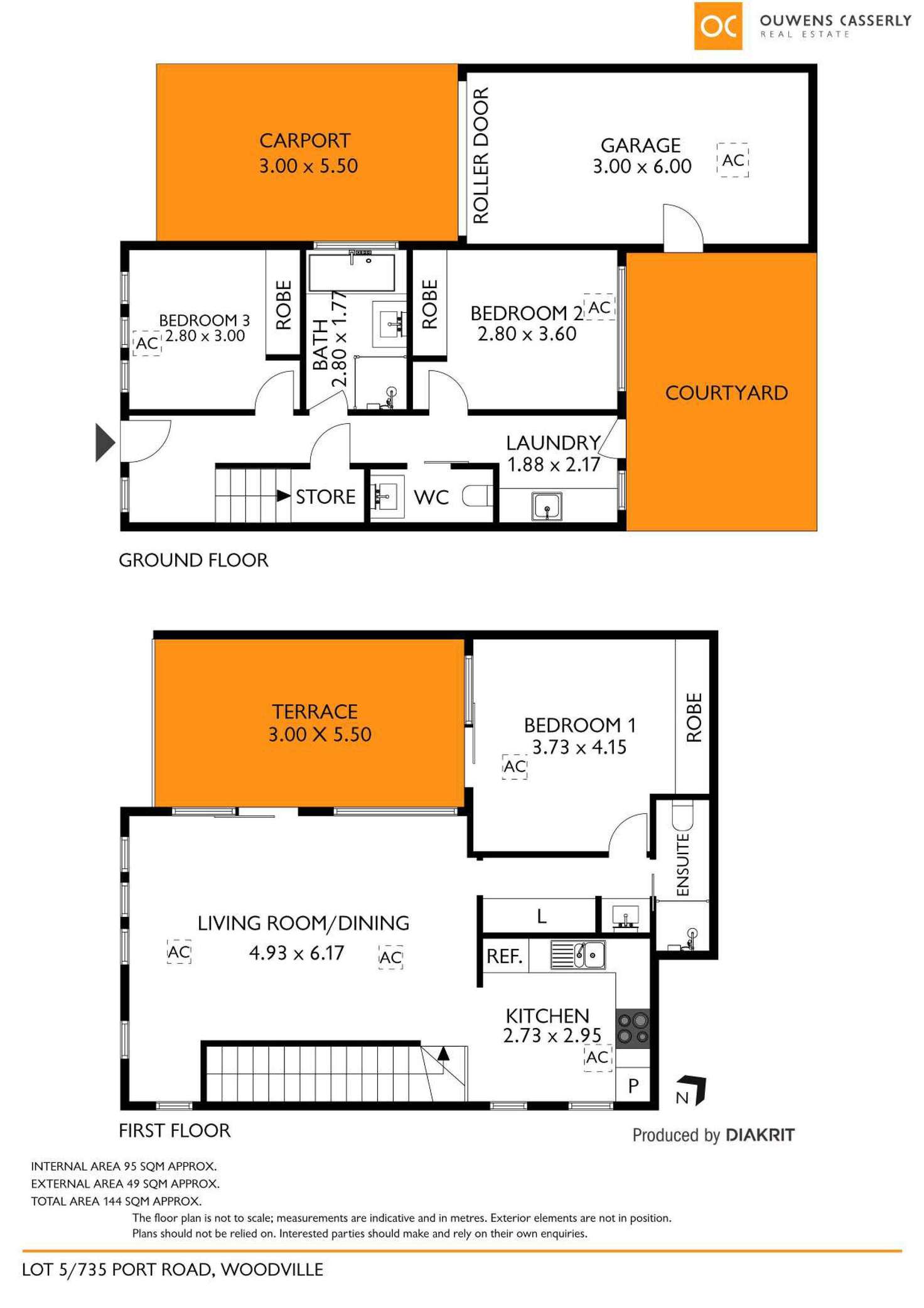 Floorplan of Homely townhouse listing, 4/735 Port Road, Woodville SA 5011