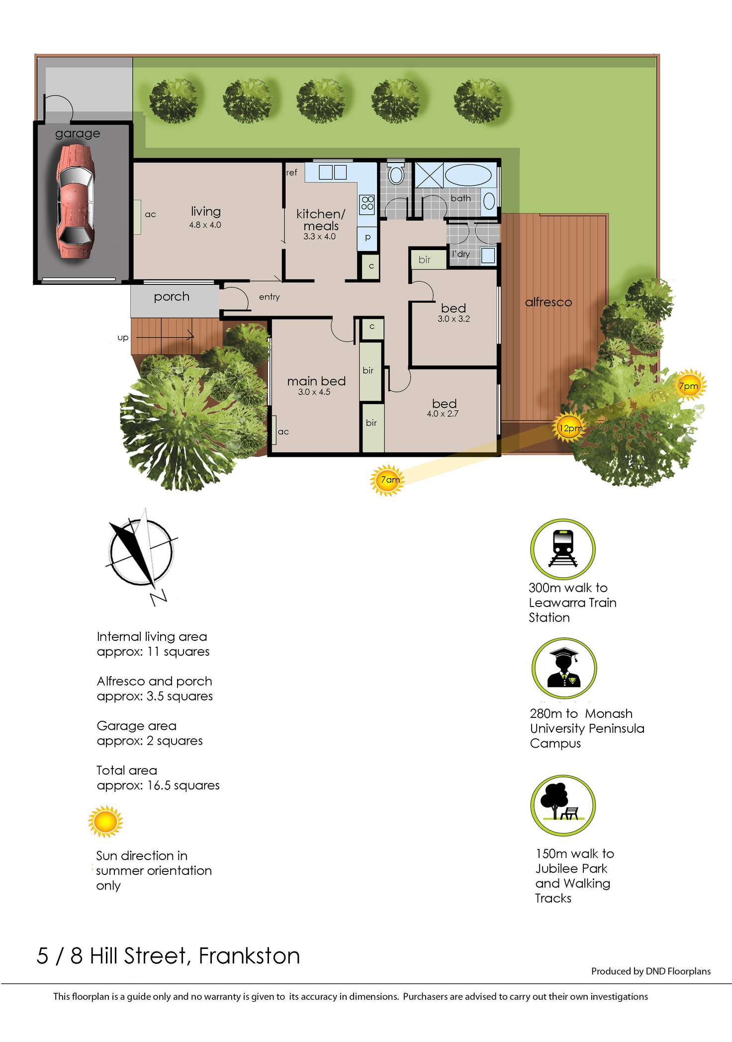 Floorplan of Homely unit listing, 5/8 Hill Street, Frankston VIC 3199